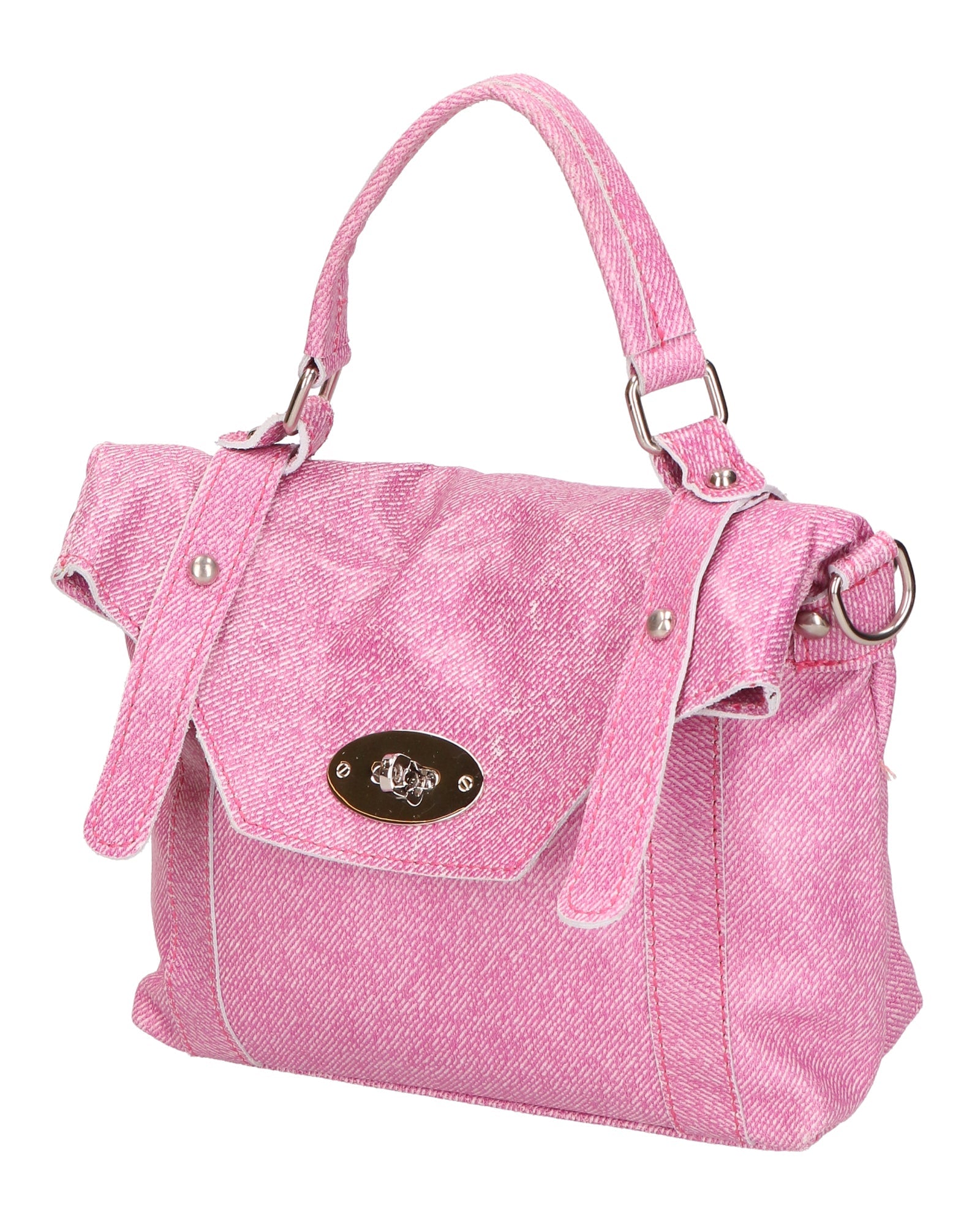 Borsa a mano Leila da donna In Vera pelle Made in Italy 25x17x6 cm
