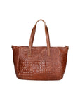 Lorella Borsa a spalla da donna Vera pelle croco 06499-040 MARMO SCURO Chiara Ferretti
