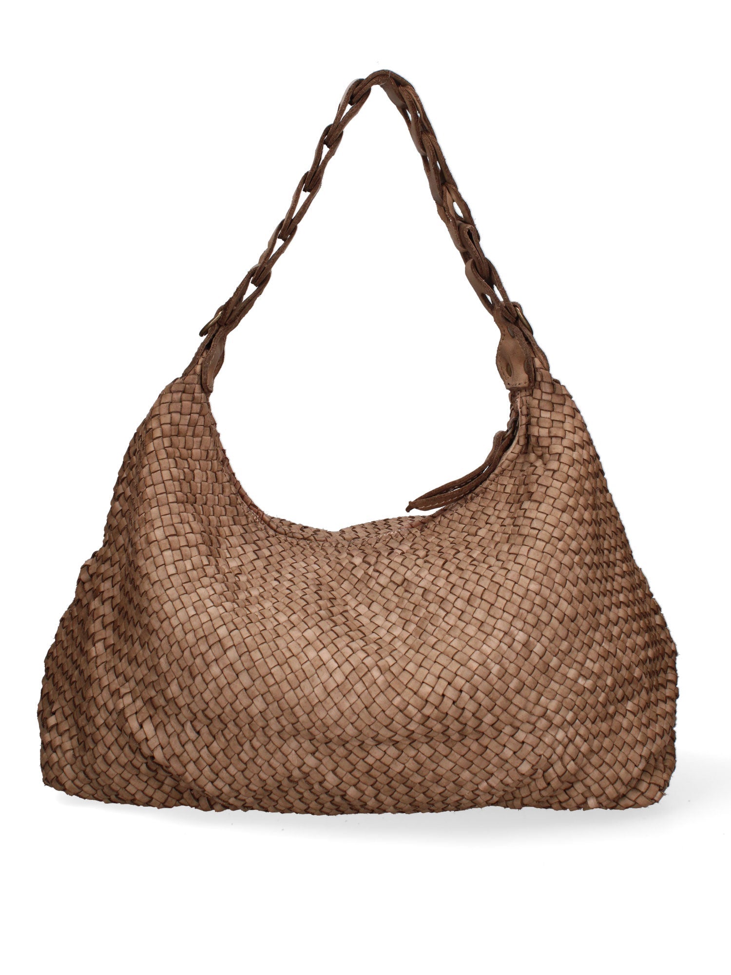 Asteria Borsa a spalla da donna Vera pelle 7799-TAUPE Chiara Ferretti