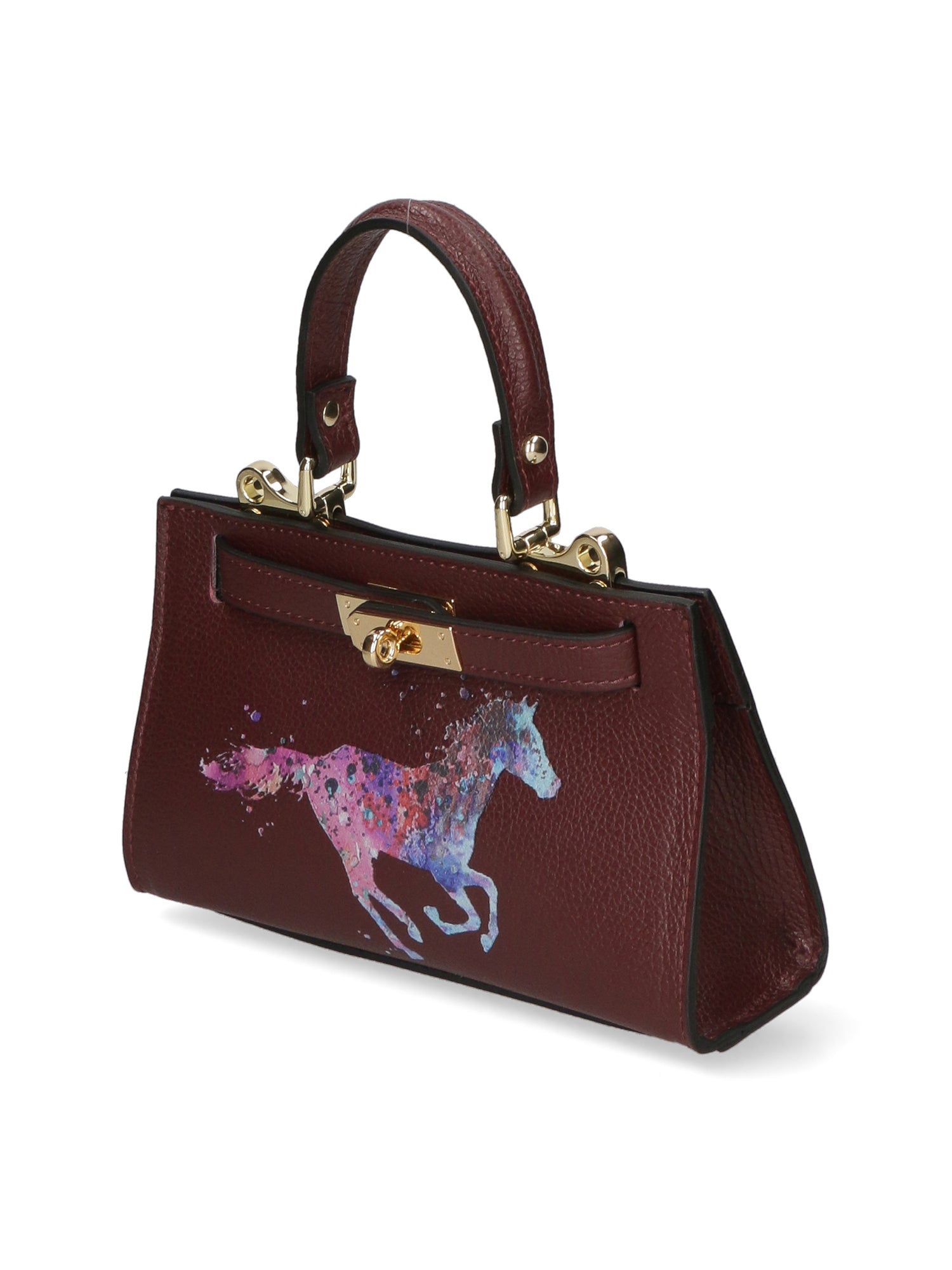 Noel Borsa a mano da donna Vera pelle 04265-D54 BORDO SCURO DARK BORDEAUX Chiara Ferretti