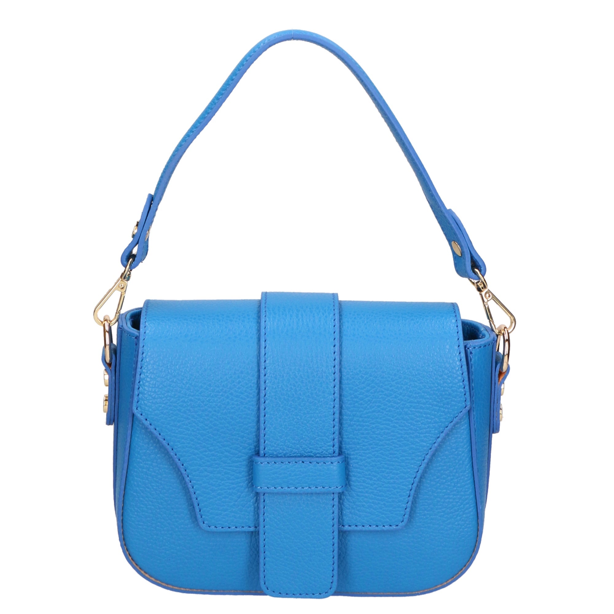 Ileana Borsa a spalla da donna Vera pelle 06282-D222 BLU ASTER Chiara Ferretti