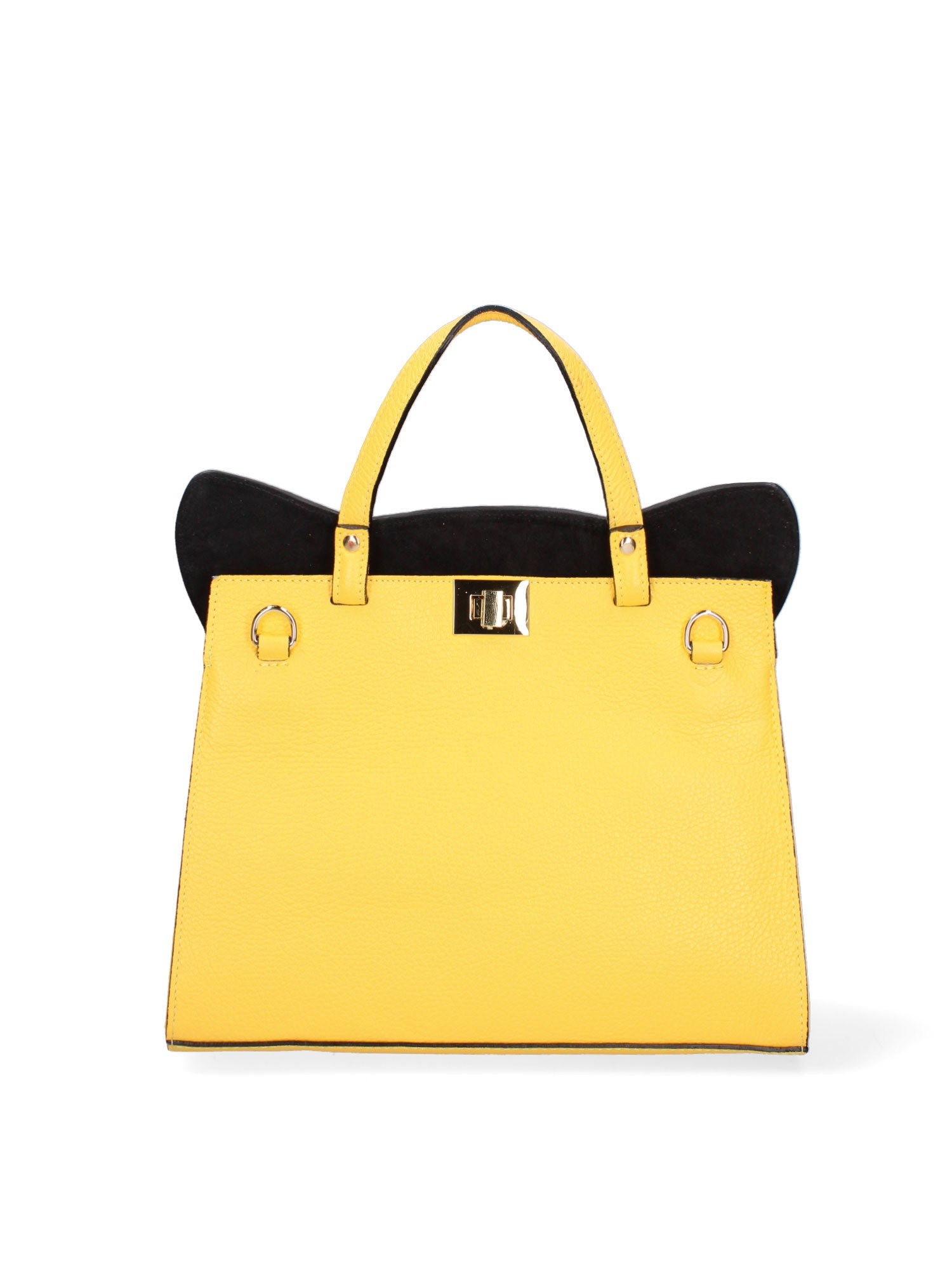 Arancia Borsa a mano da donna 100% pelle 8969-GIALLO+ROSA Chiara Ferretti