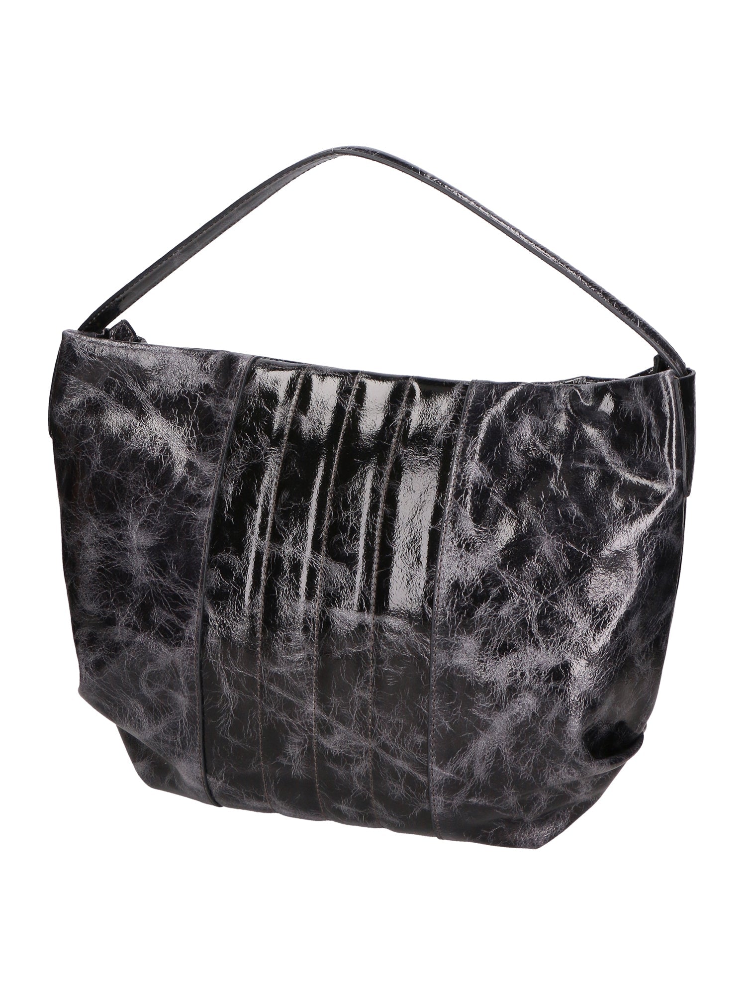 Vanda Damen-Schultertasche aus echtem Leder, hergestellt in Italien, 30 x 40 x 5 cm