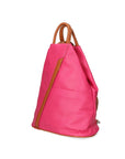 Erika Zaino da donna in vera pelle Casual 80072-FUXIA-CUOIO Chiara Ferretti