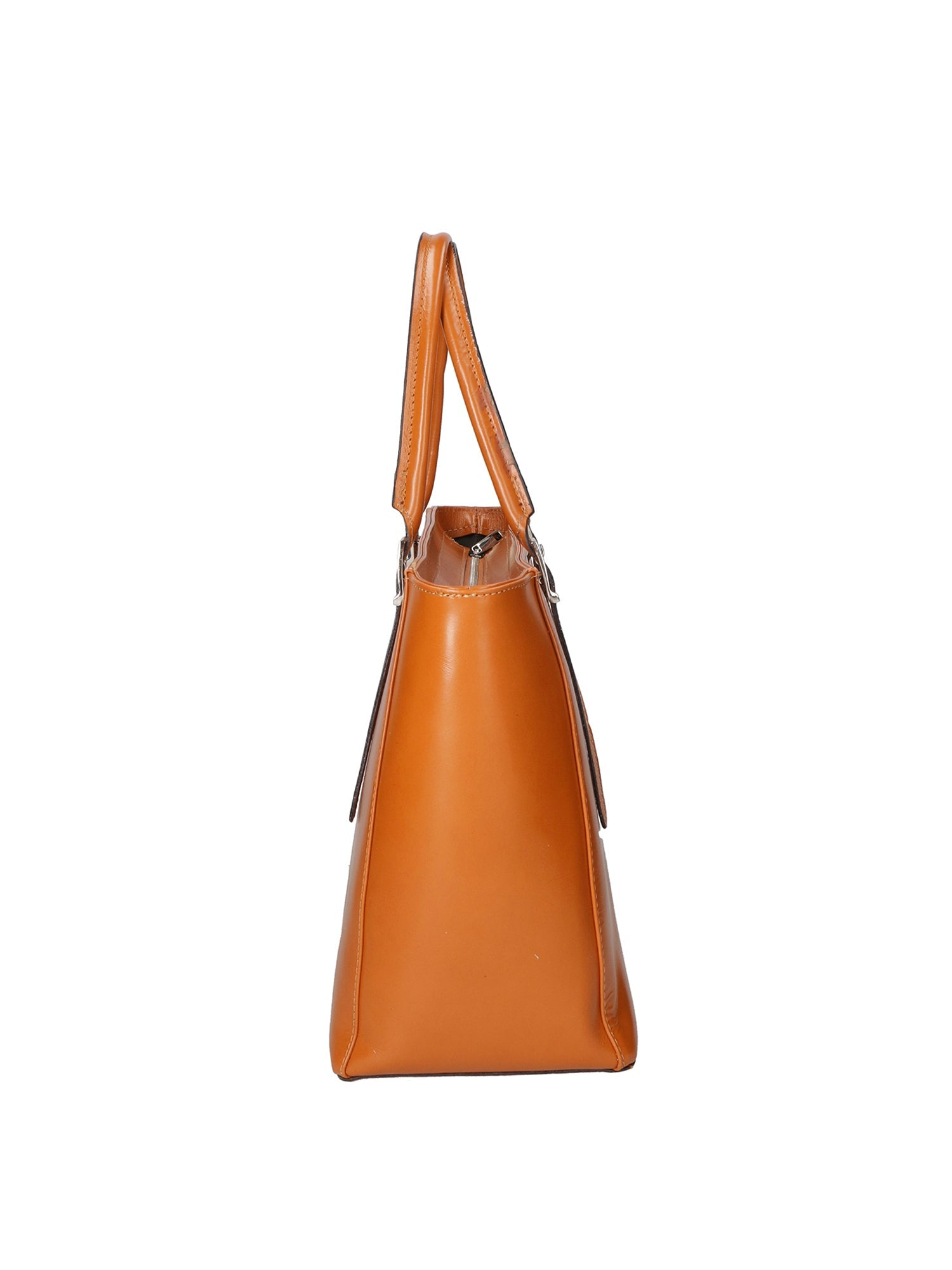 Fortunata Borsa a mano da donna Vera pelle 9119-CUOIO COGNAC Chiara Ferretti
