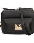 Ilenia Borsa a tracolla da donna 100% pelle 06013-P218 NERO Chiara Ferretti