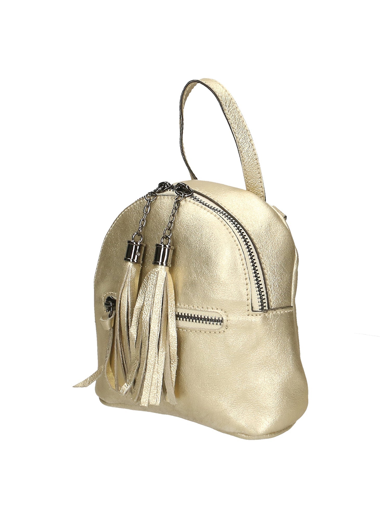 Morgana Damenrucksack aus echtem Leder, hergestellt in Italien, 16 x 17 x 5 cm
