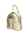 Morgana Damenrucksack aus echtem Leder, hergestellt in Italien, 16 x 17 x 5 cm