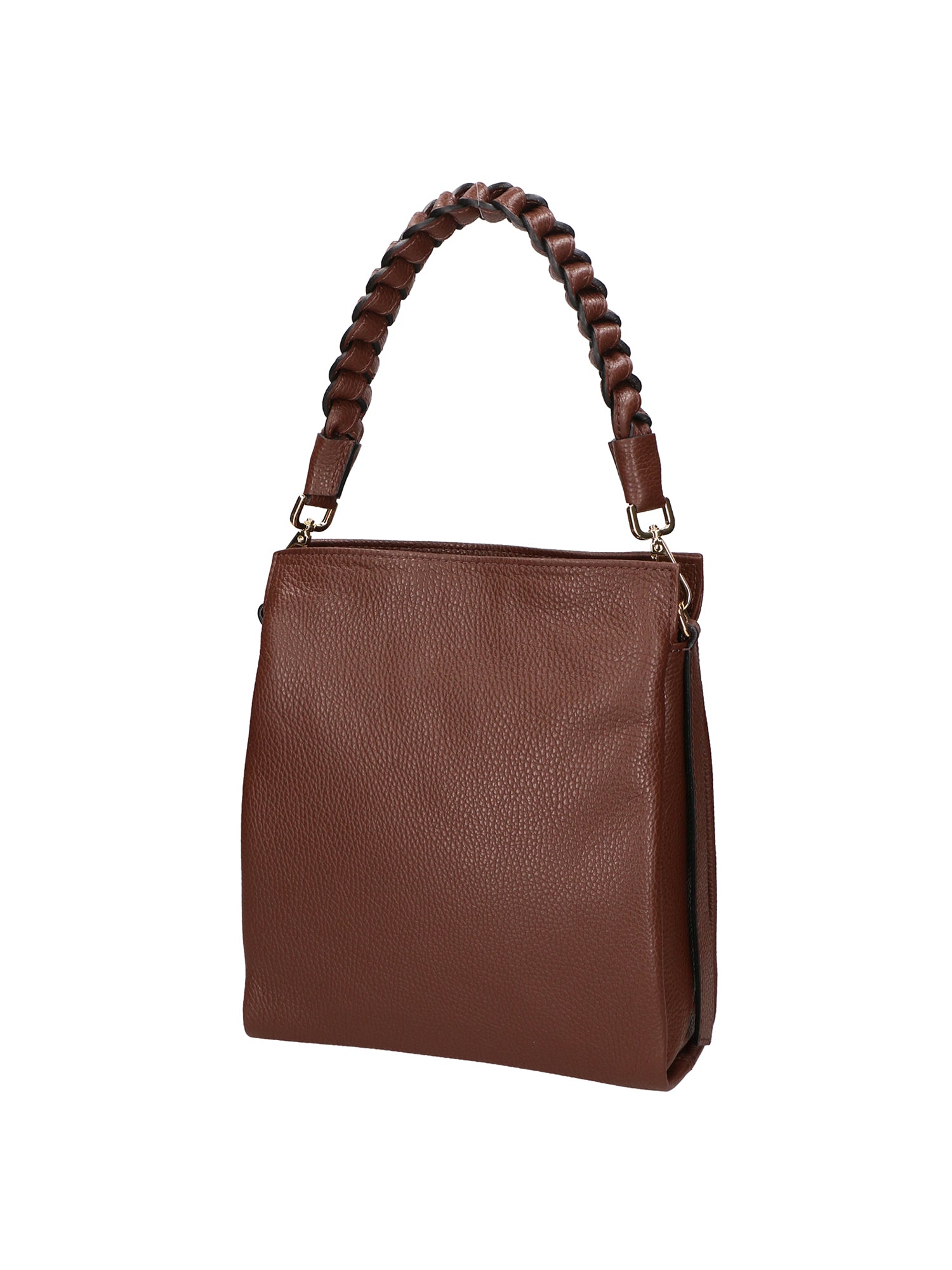 Vilma Borsa a mano da donna Vera Pelle 06874-D223 cioccolato Chiara Ferretti