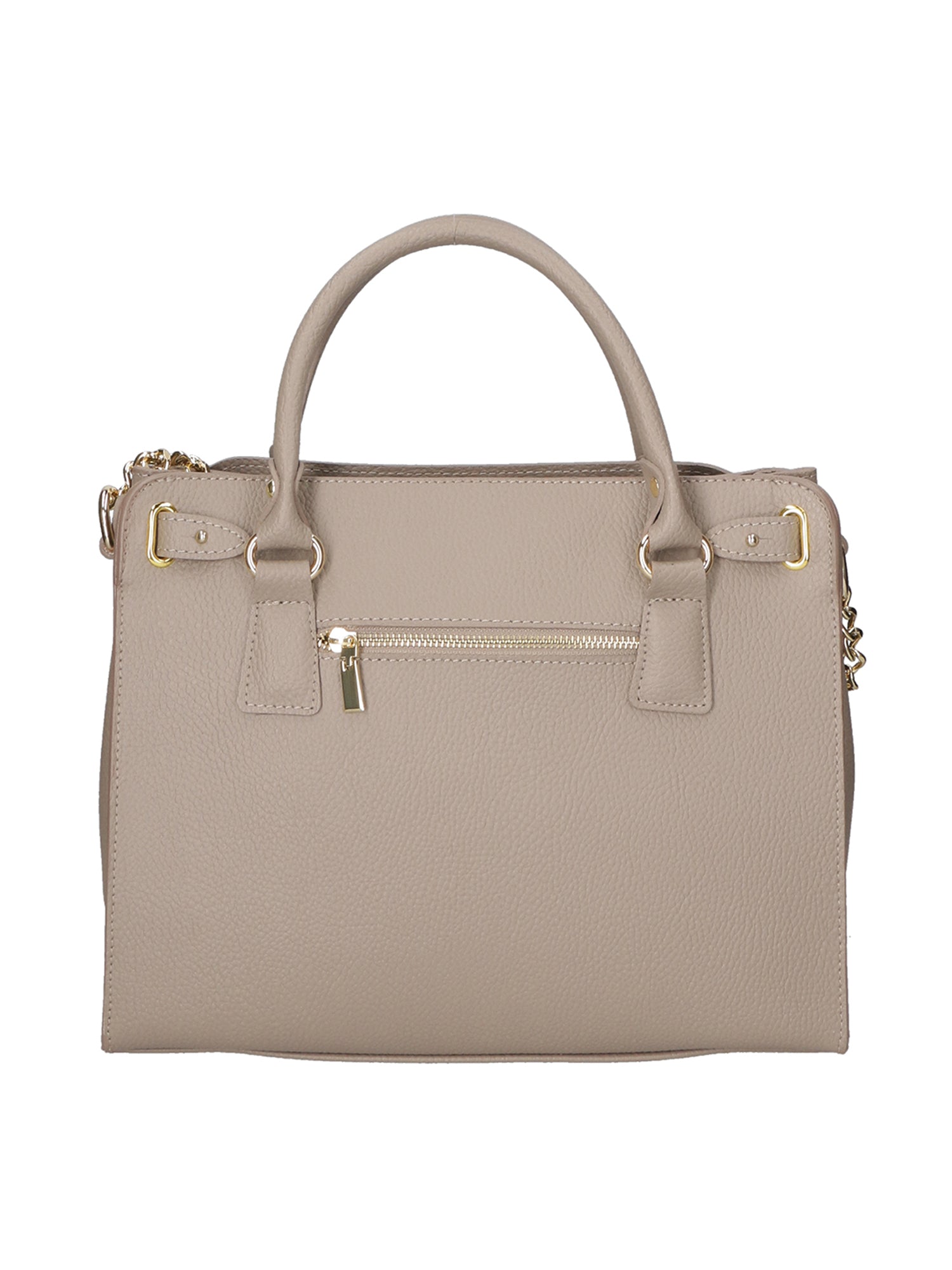 Dorotea Borsa a mano da donna 100% pelle 80040-D11 TAUPE SCURO DARK TAUPE Chiara Ferretti