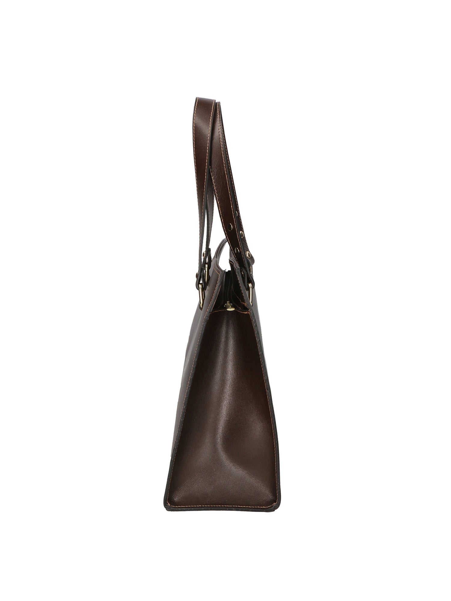 Frida Damenhandtasche aus echtem Leder, hergestellt in Italien, 28 x 38 x 12 cm