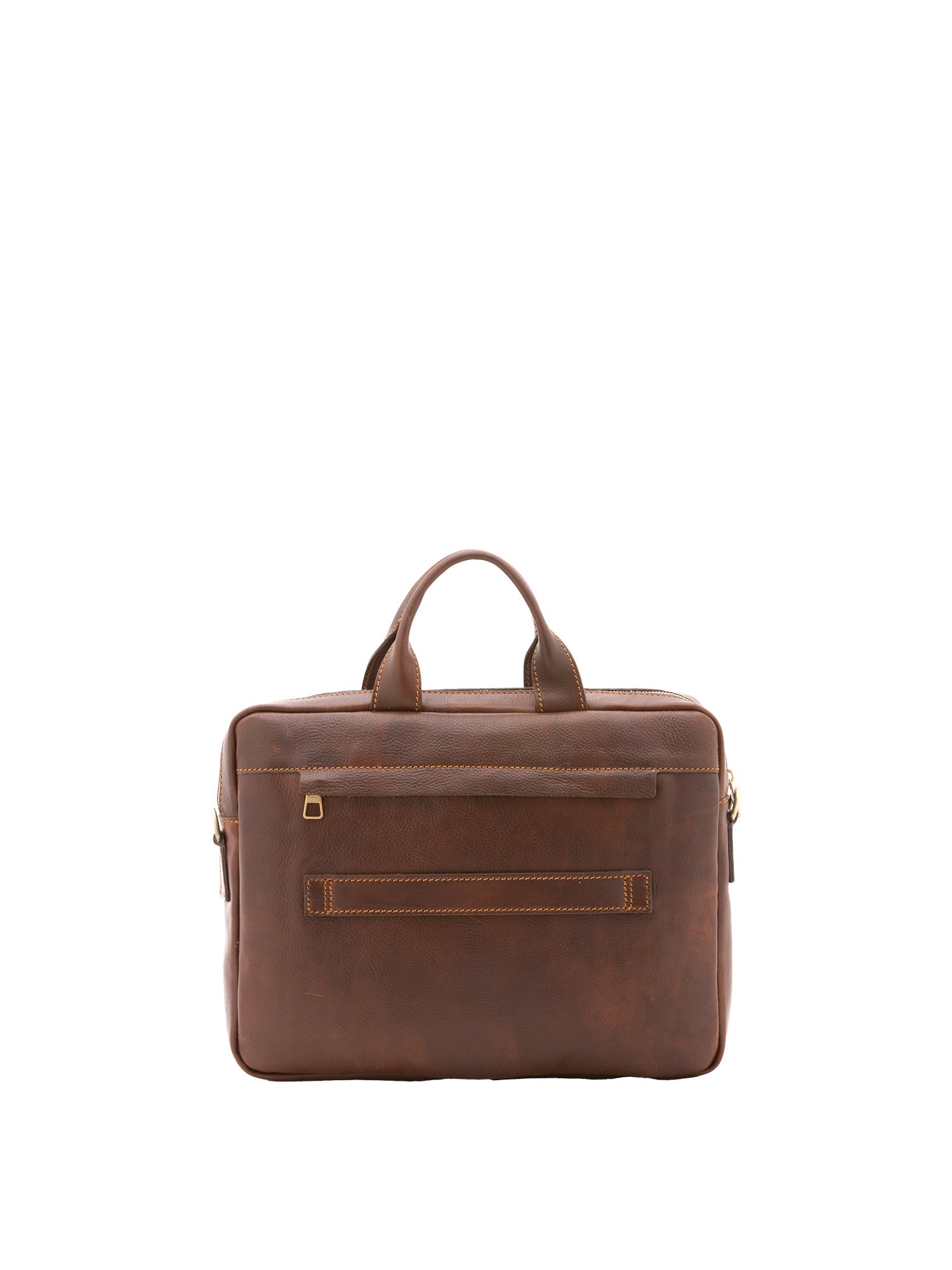 Borsa a mano unisex in vera pelle Made in Italy 4317-TESTA DI MORO Alessia Firenze