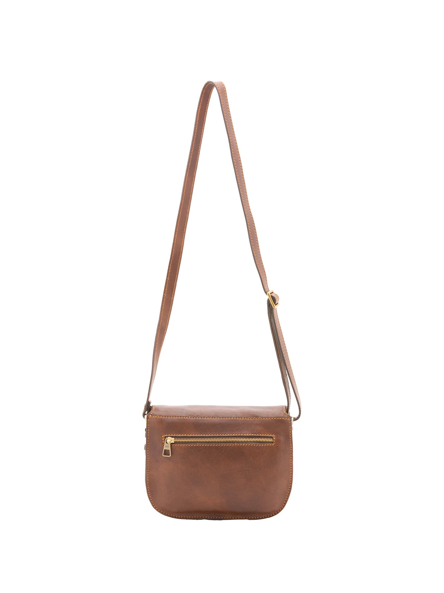 Borsa a tracolla da donna 100% vera pelle 4582-TESTA DI MORO Alessia Firenze