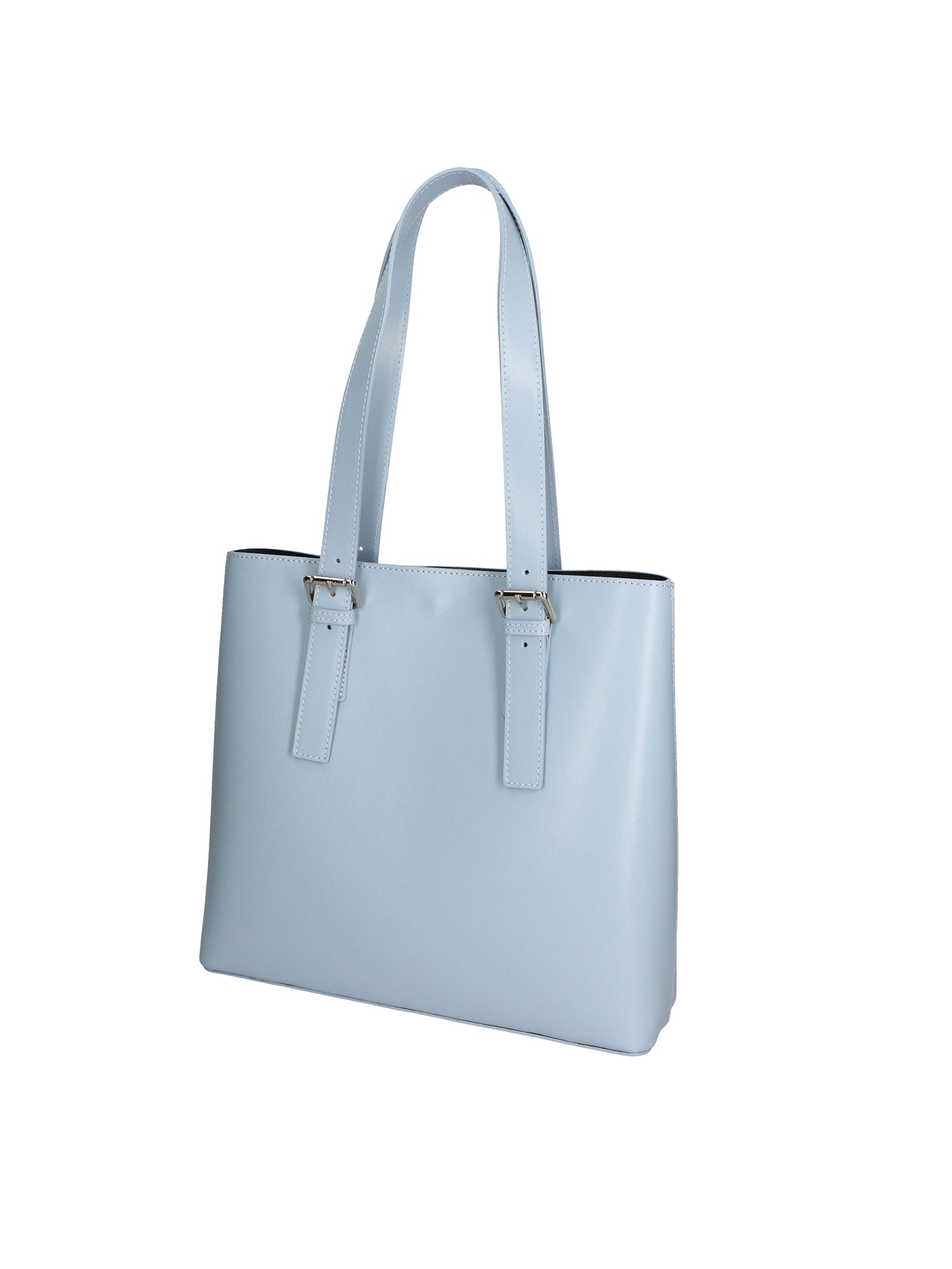 Germana Borsa a spalla da donna 100% pelle 05924-B92 CELESTE Chiara Ferretti