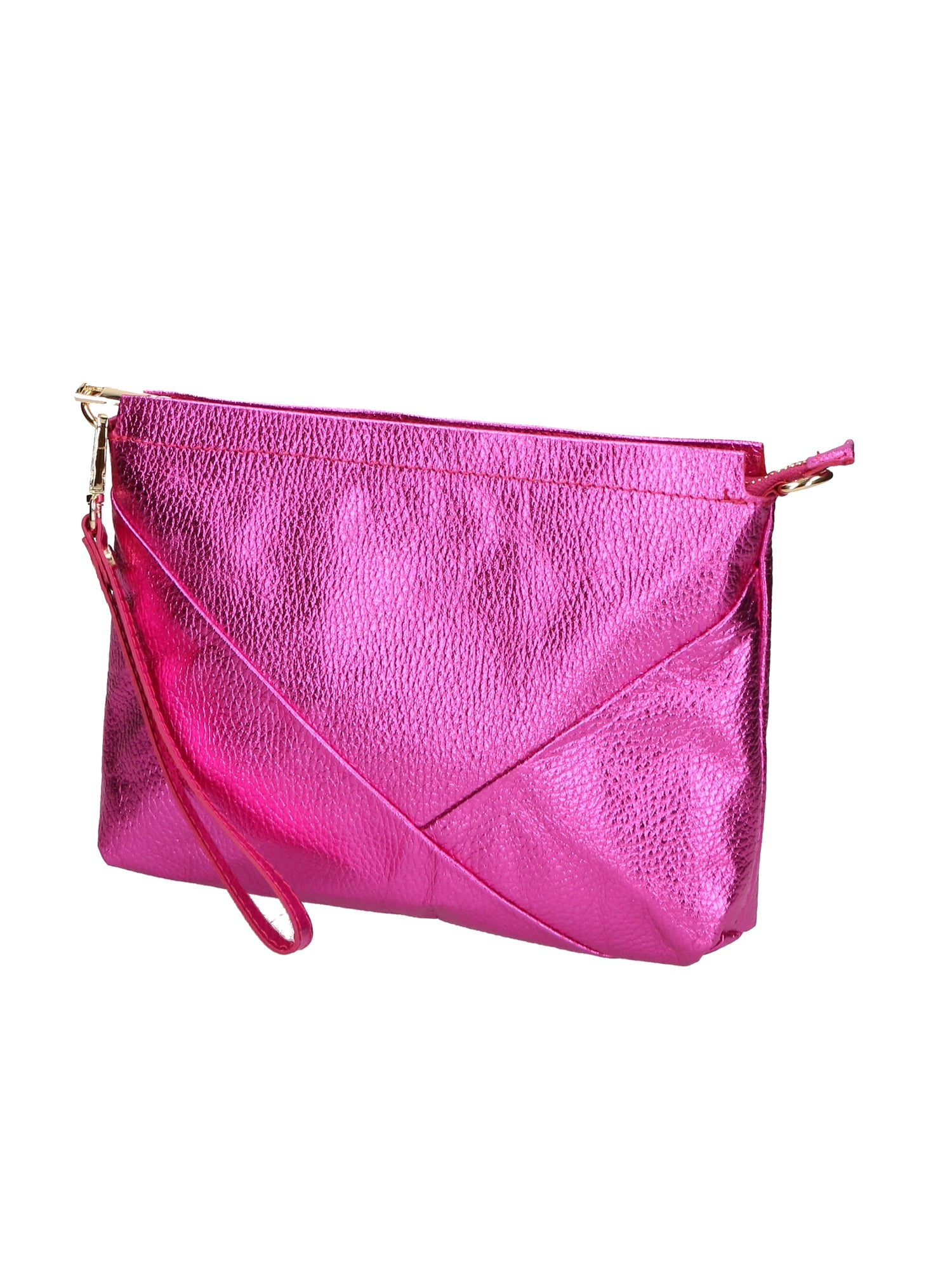 Giorgia Damen-Clutch aus echtem Leder, hergestellt in Italien, 19 x 27 x 2 cm