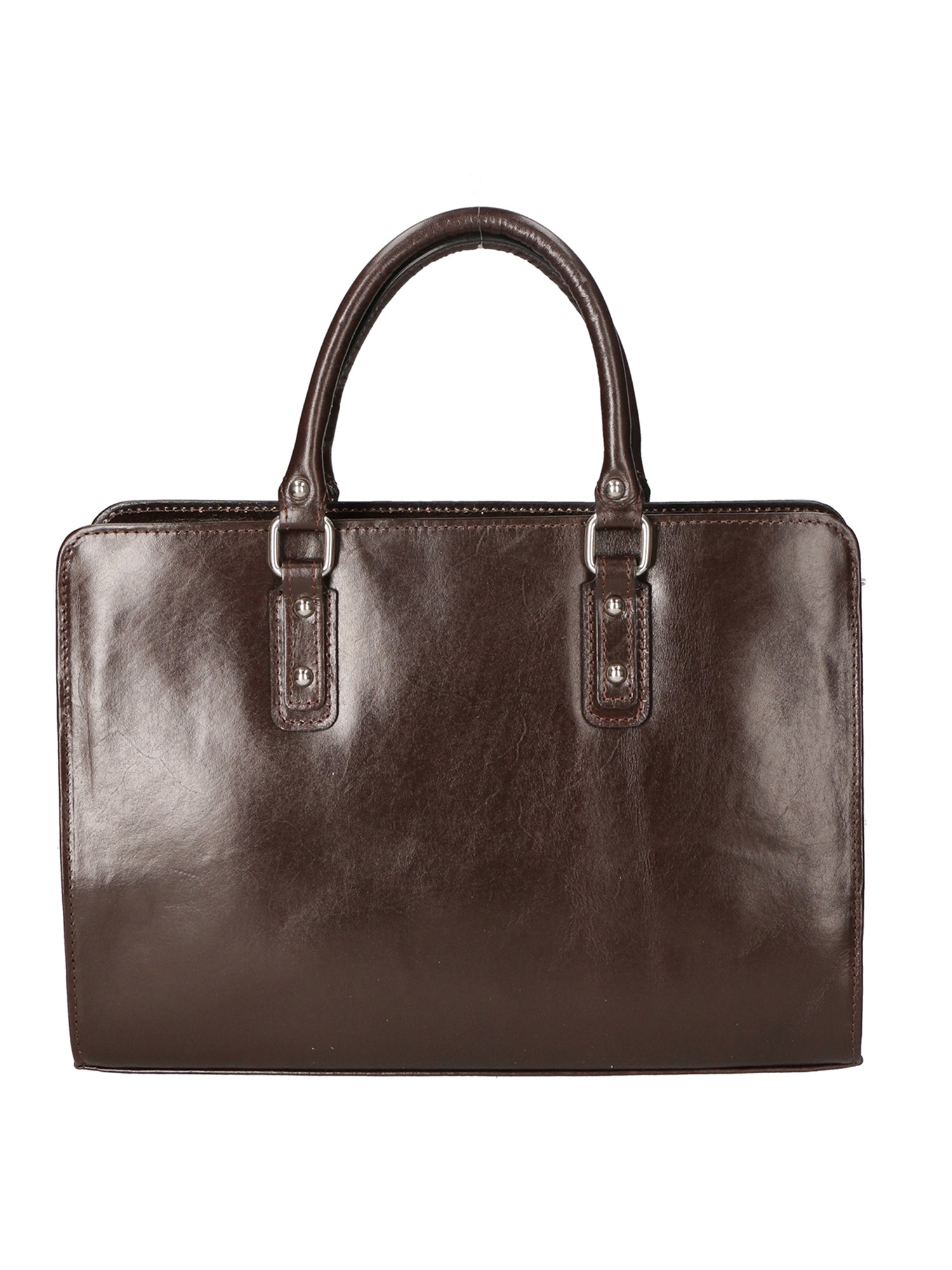 Fabrizia Borsa a mano da donna Vera pelle 9047-TMORO DARK BROWN Chiara Ferretti