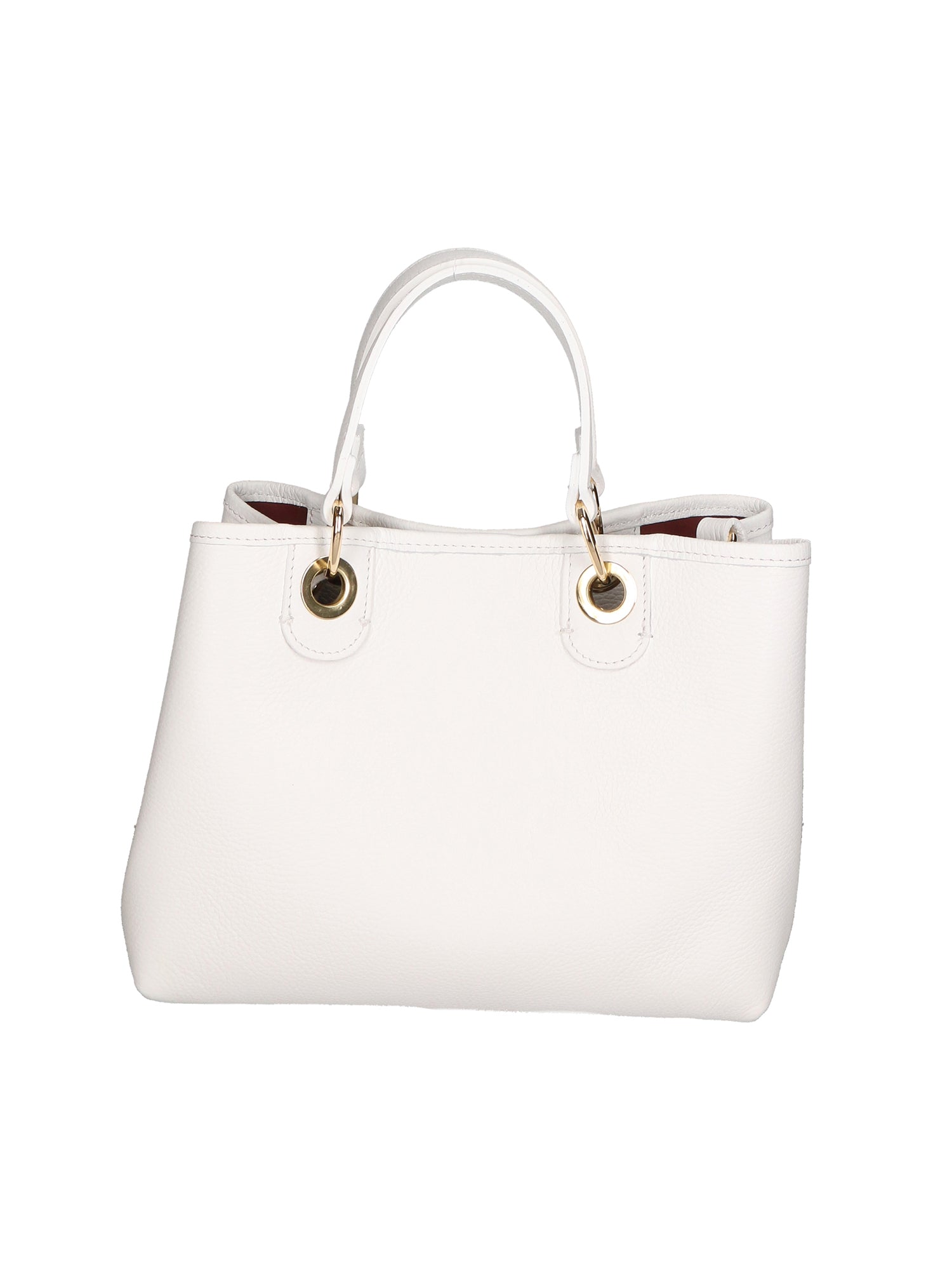 Helga Borsa a mano da donna 100% pelle 06106-BIANCO WHITE Chiara Ferretti