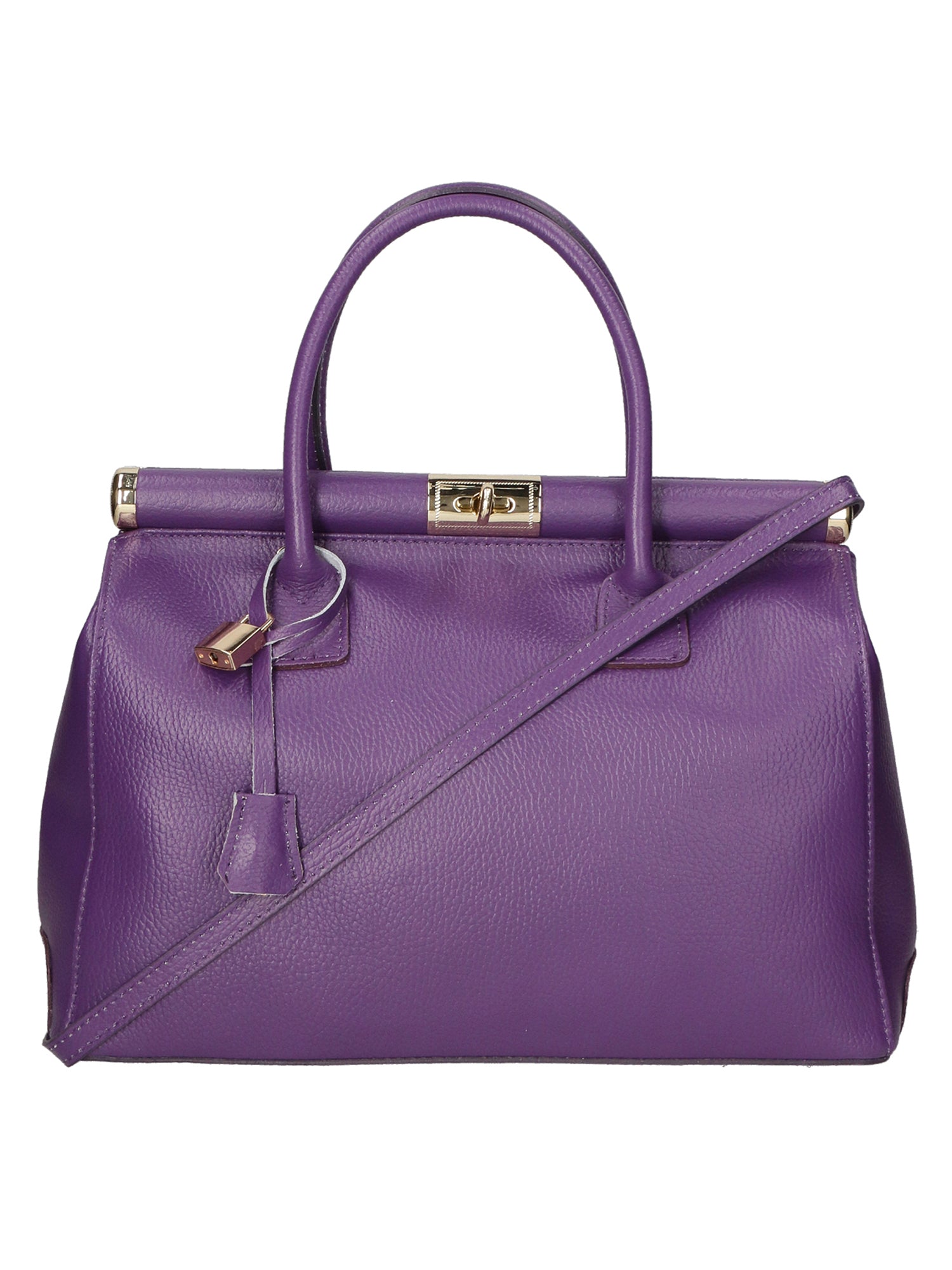 Aleria Borsa a mano da donna Vera pelle 8005-D45 VIOLA Chiara Ferretti