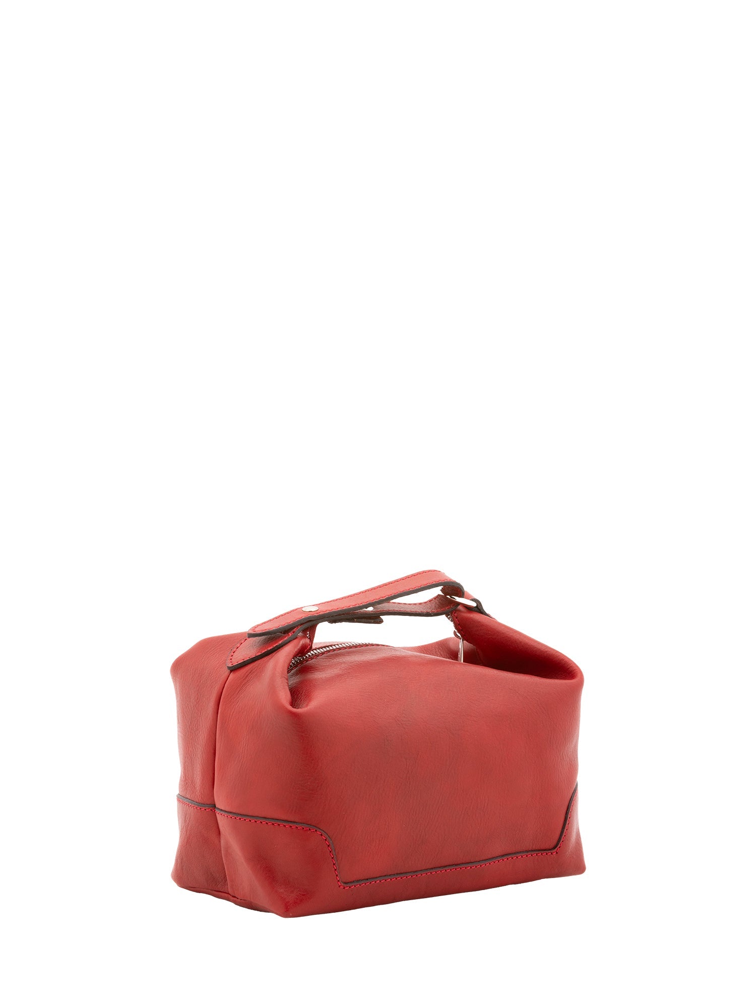 Borsa a mano unisex in vera pelle Made in Italy 4556-ROSSO Alessia Firenze