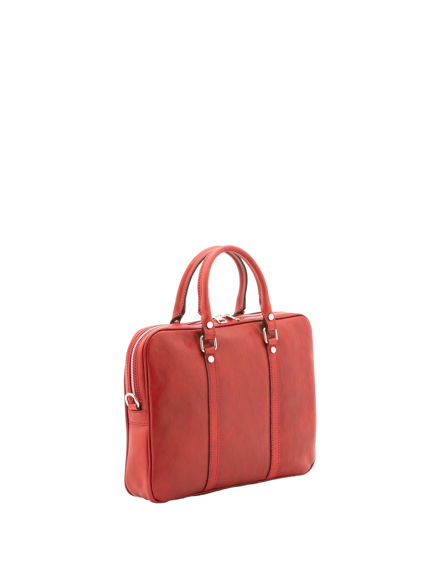Borsa a mano unisex in vera pelle Made in Italy 4540-ROSSO Alessia Firenze