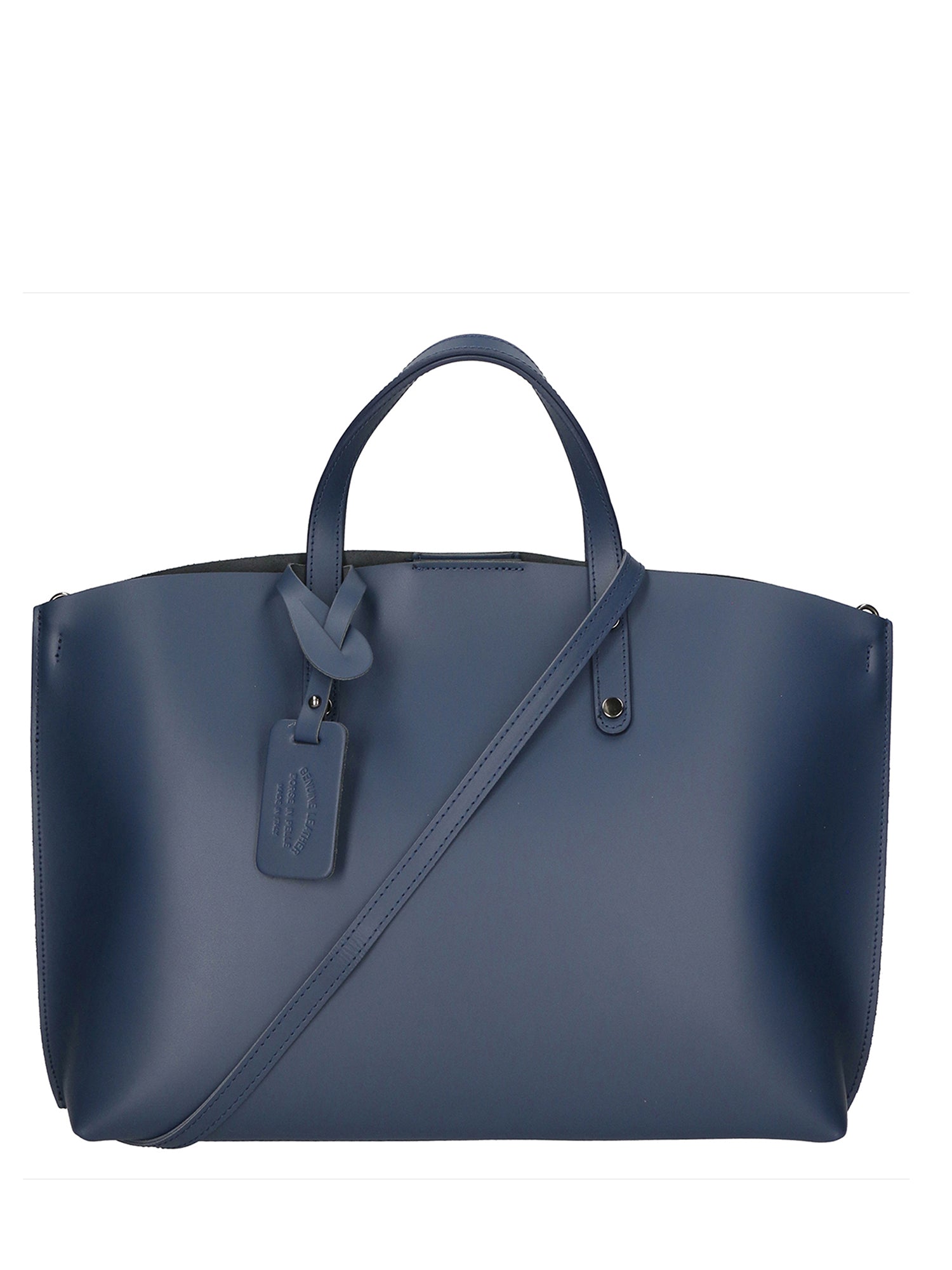 Lumena Borsa a mano da donna Vera pelle 2094-L318 BLU NAVY Chiara Ferretti