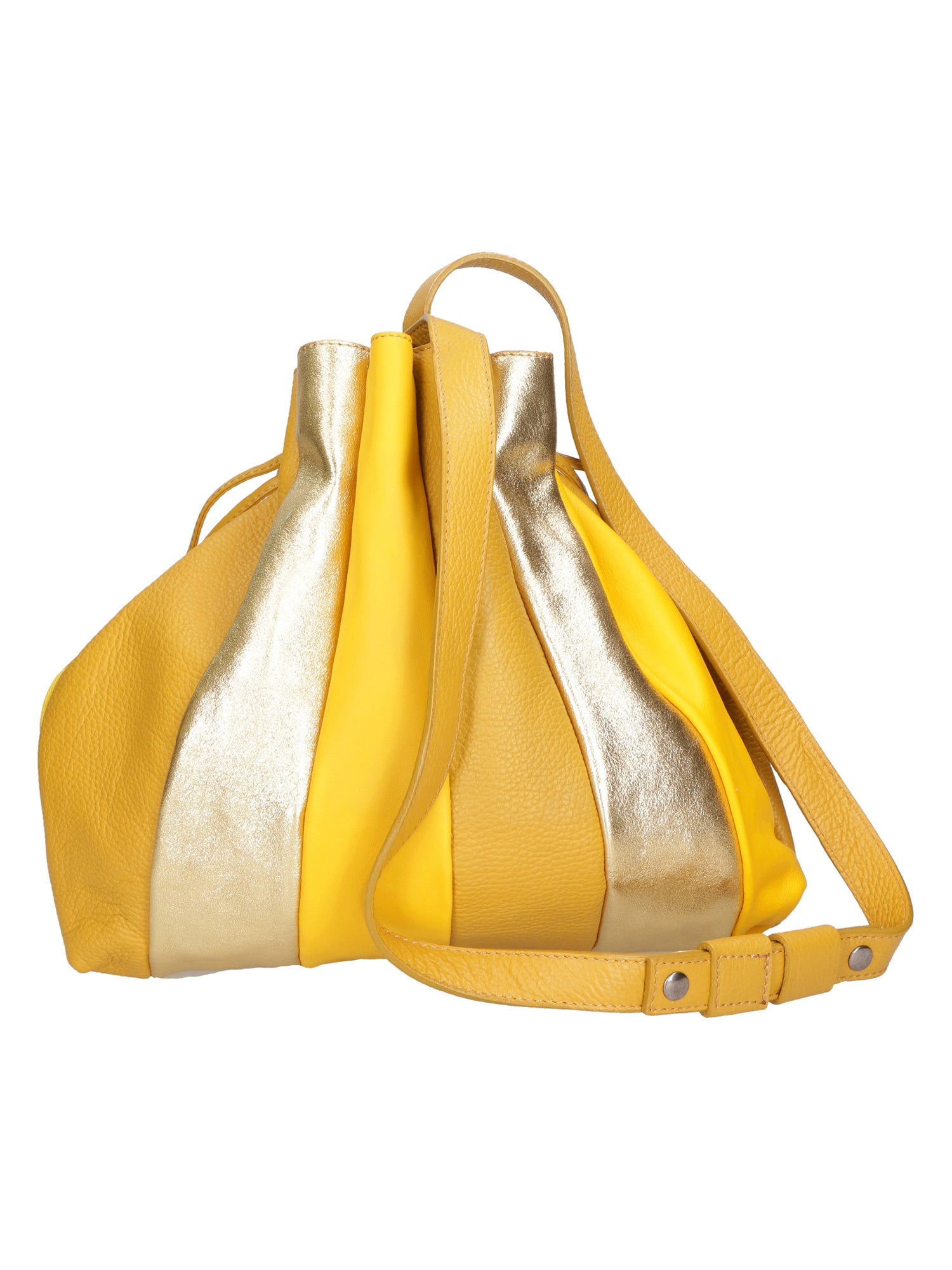 Nunzia Borsa a spalla da donna Vera pelle 576042-SENAPE Chiara Ferretti