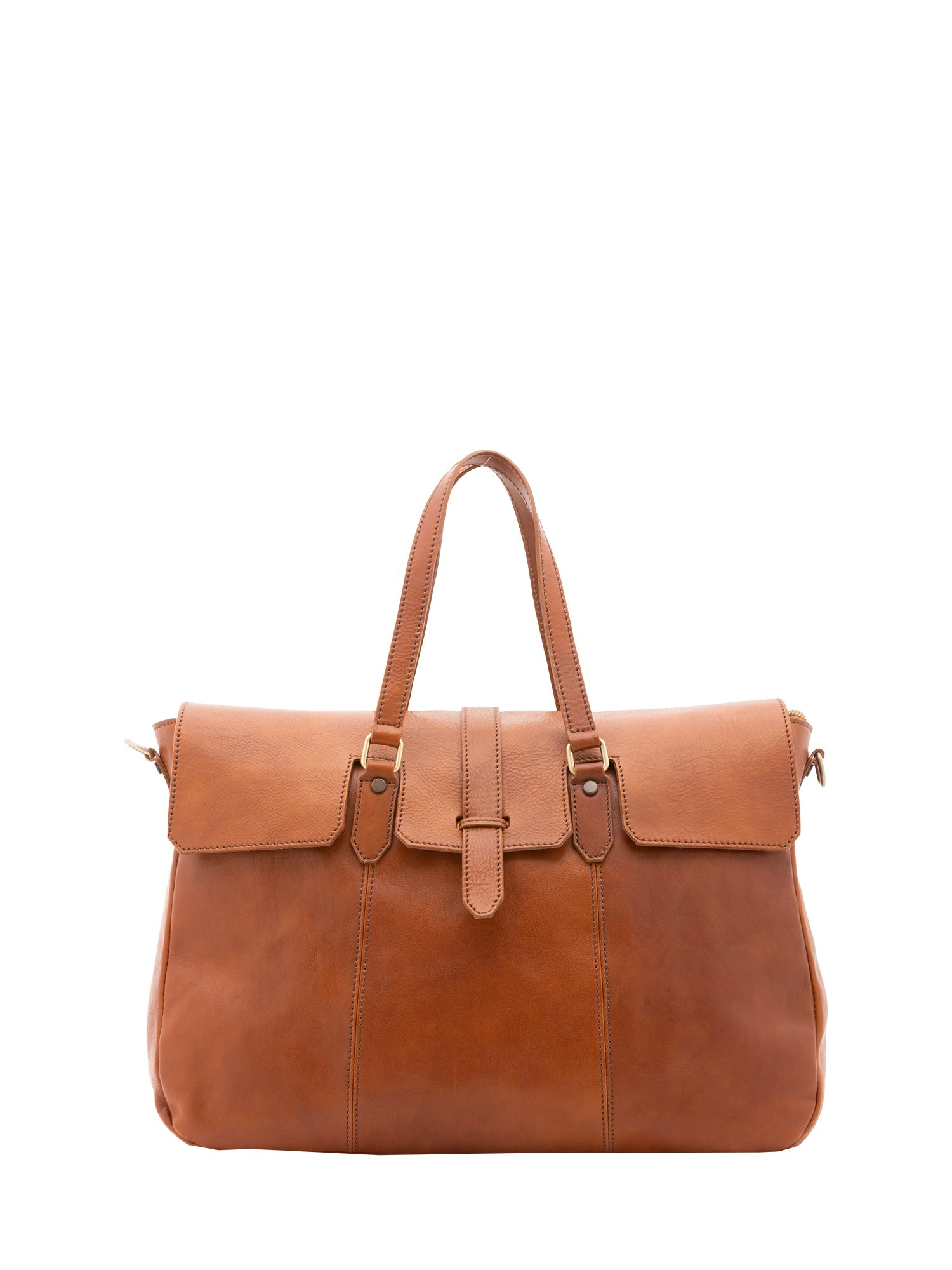 Borsa da viaggio unisex in vera pelle 100% cotone 4066-MIELE Alessia Firenze