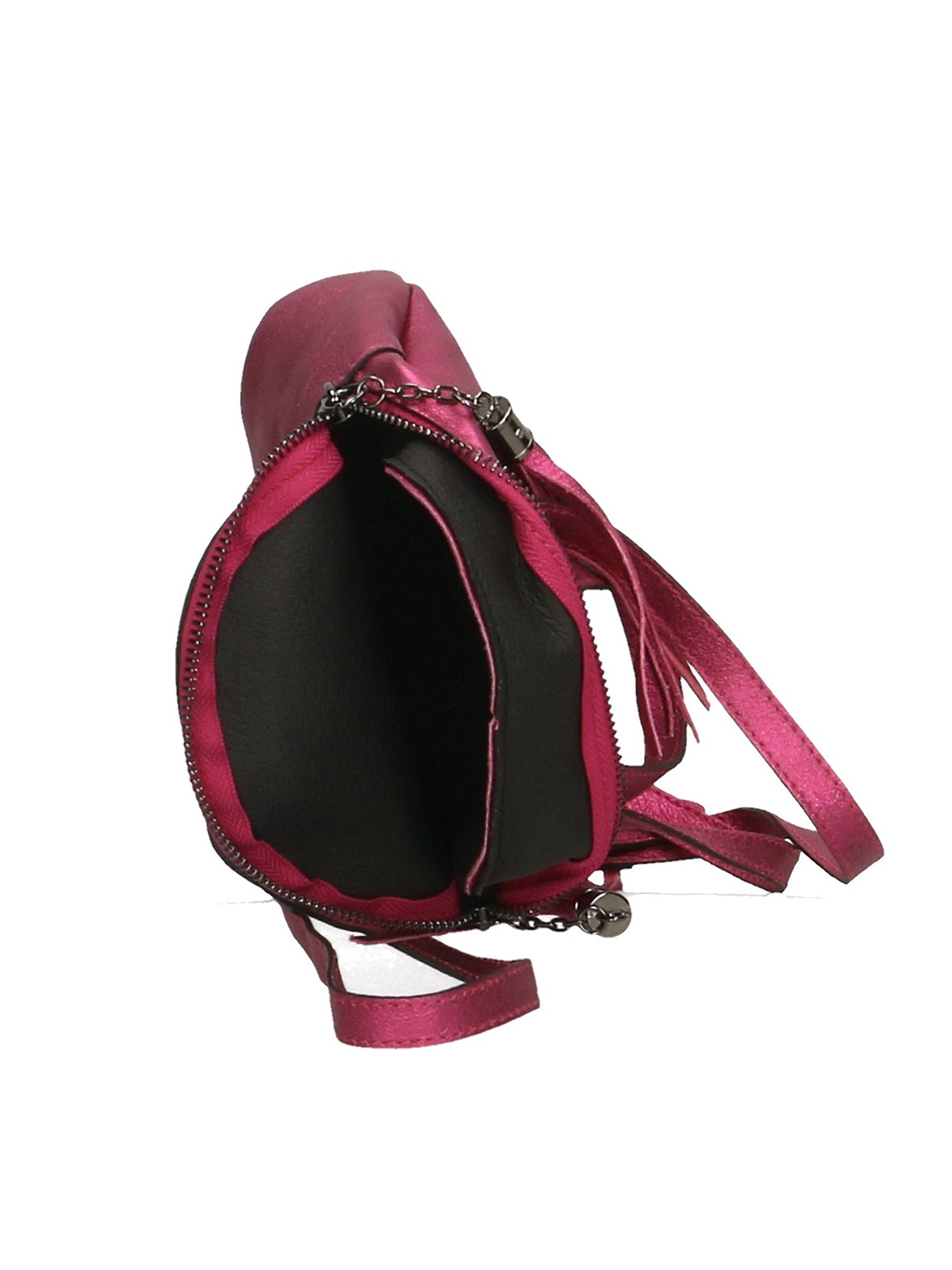 Morgana Damenrucksack aus echtem Leder, hergestellt in Italien, 16 x 17 x 5 cm