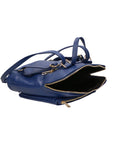 Vivenzia Damenrucksack aus echtem Leder, hergestellt in Italien, 23 x 29 x 6,5 cm