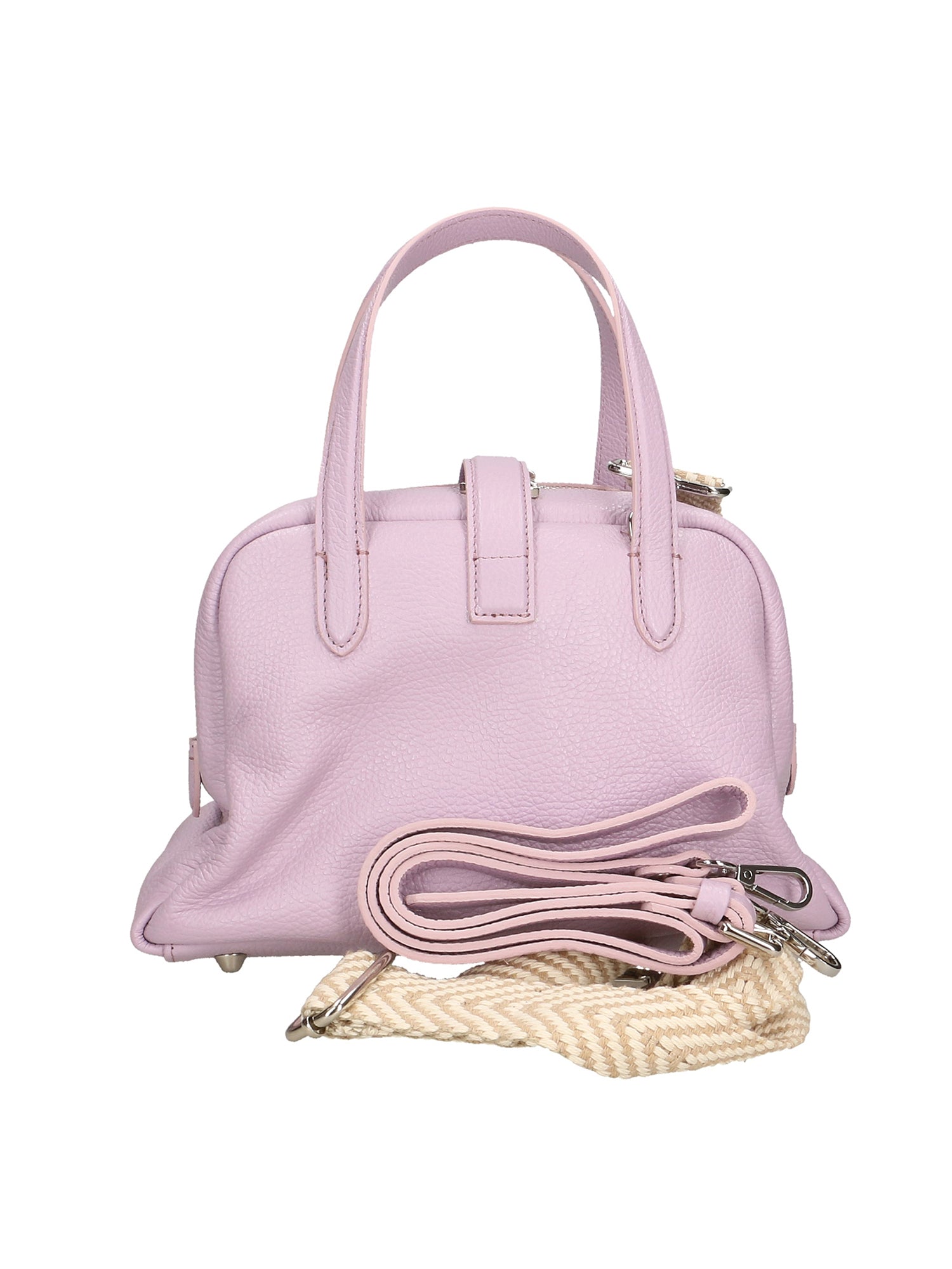 Ornella Borsa a mano da donna 100% pelle 01678-D55 LILLA LILAC Chiara Ferretti