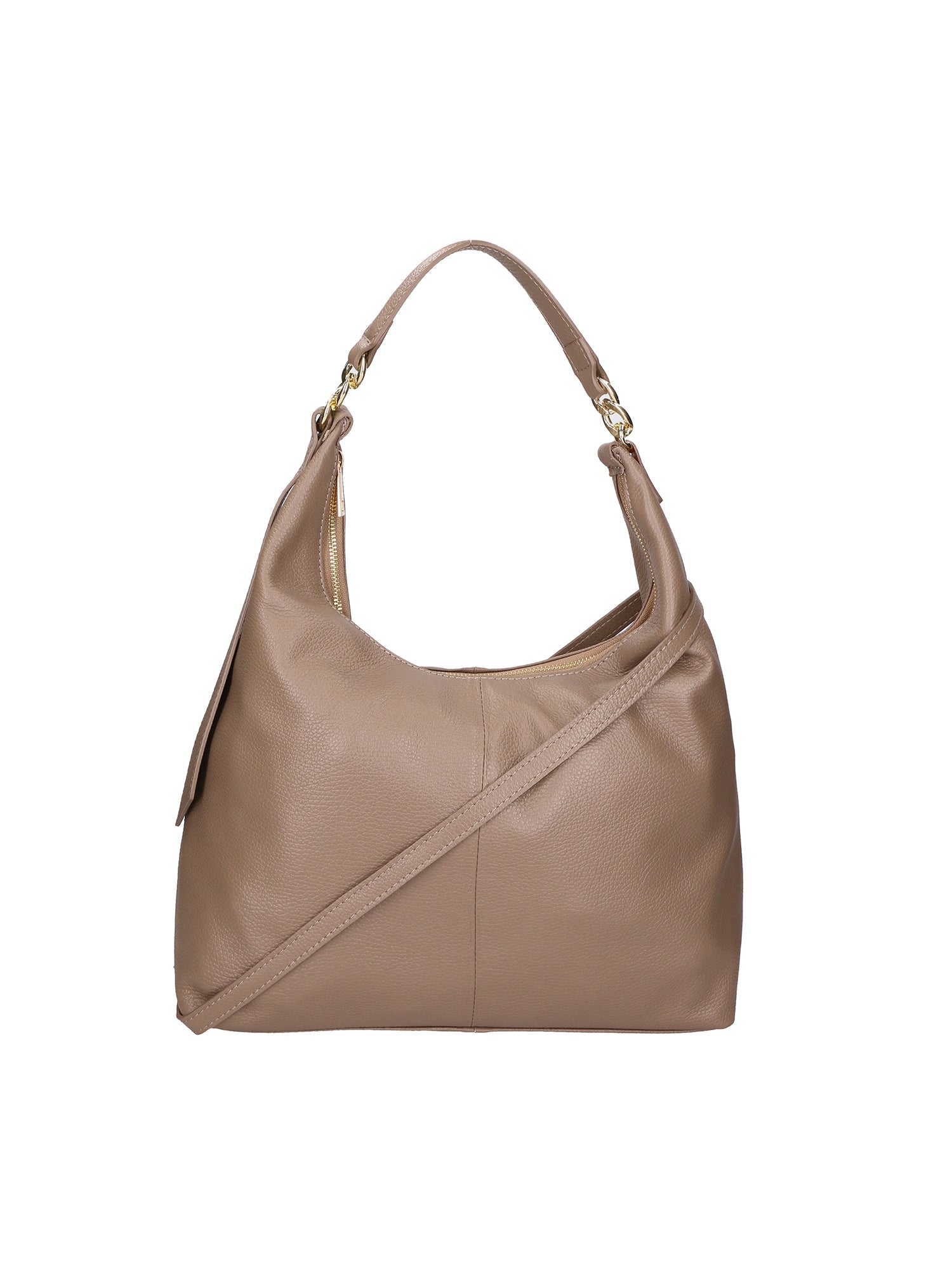 Ursula Borsa a spalla da donna Vera pelle 06673-D40 TAUPE Chiara Ferretti
