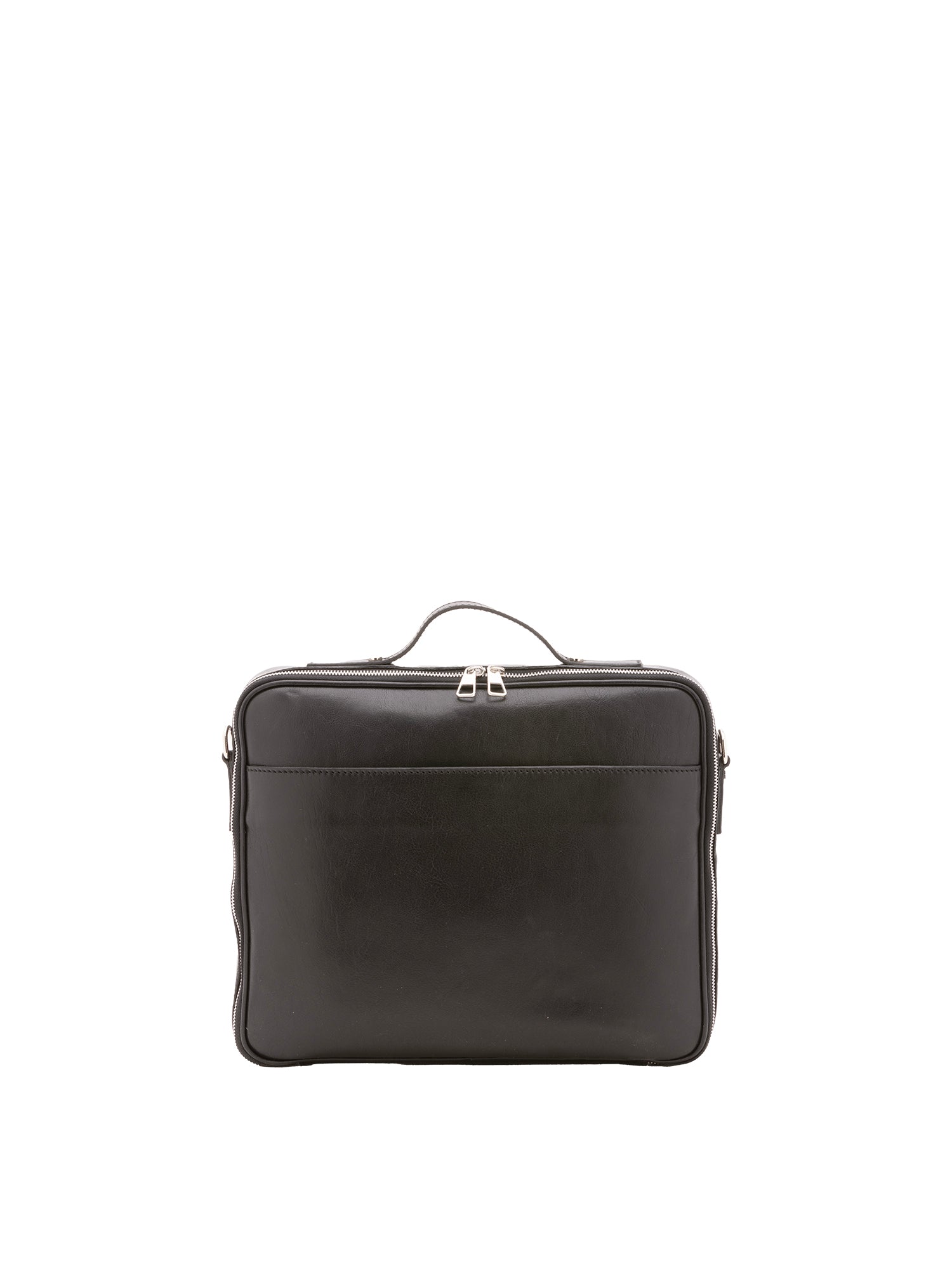 Borsa a mano unisex in vera pelle Made in Italy 4542-NERO Alessia Firenze
