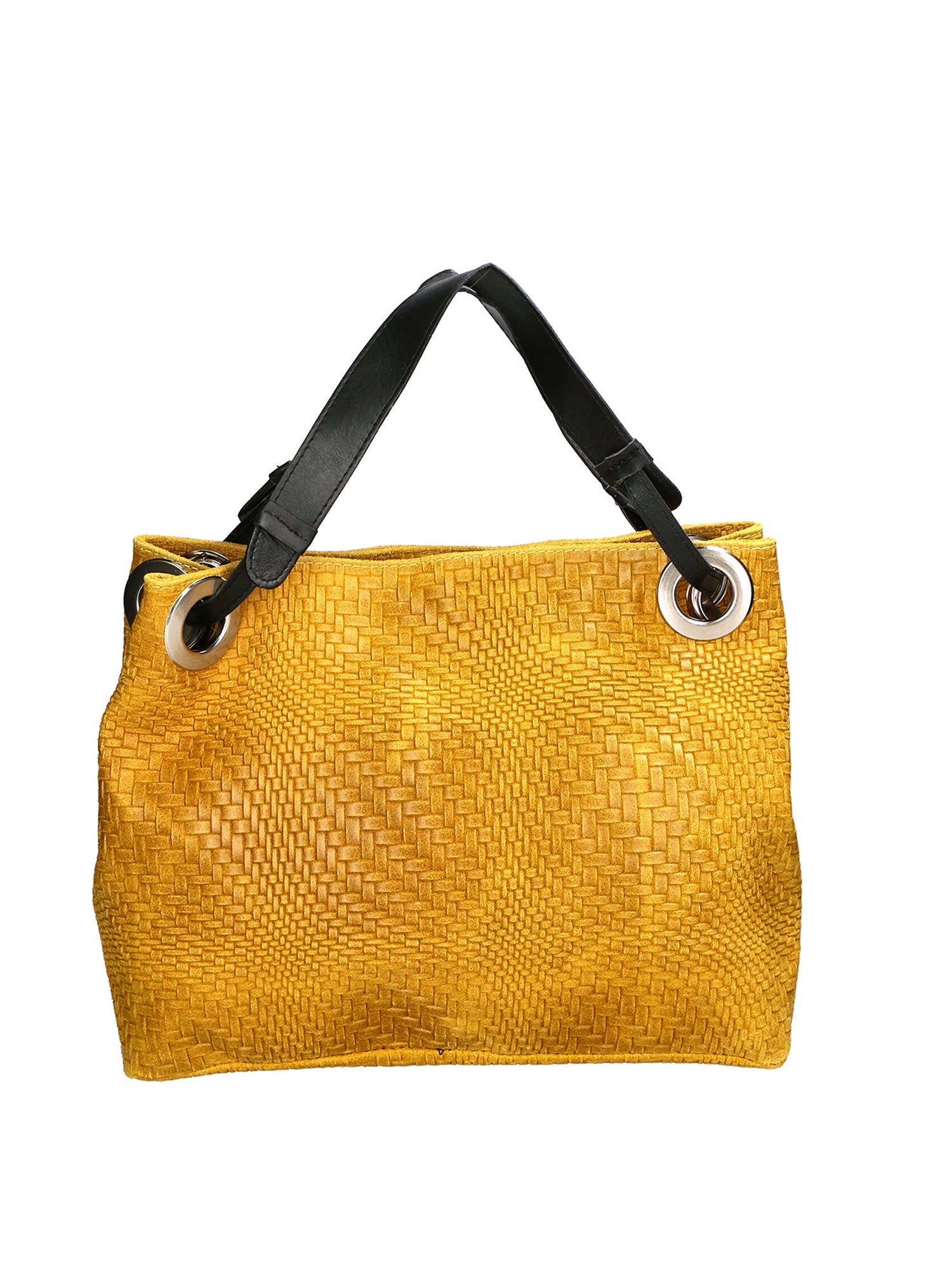 Emilia Borsa a spalla da donna Vera pelle 80059-008 GIALLO Chiara Ferretti
