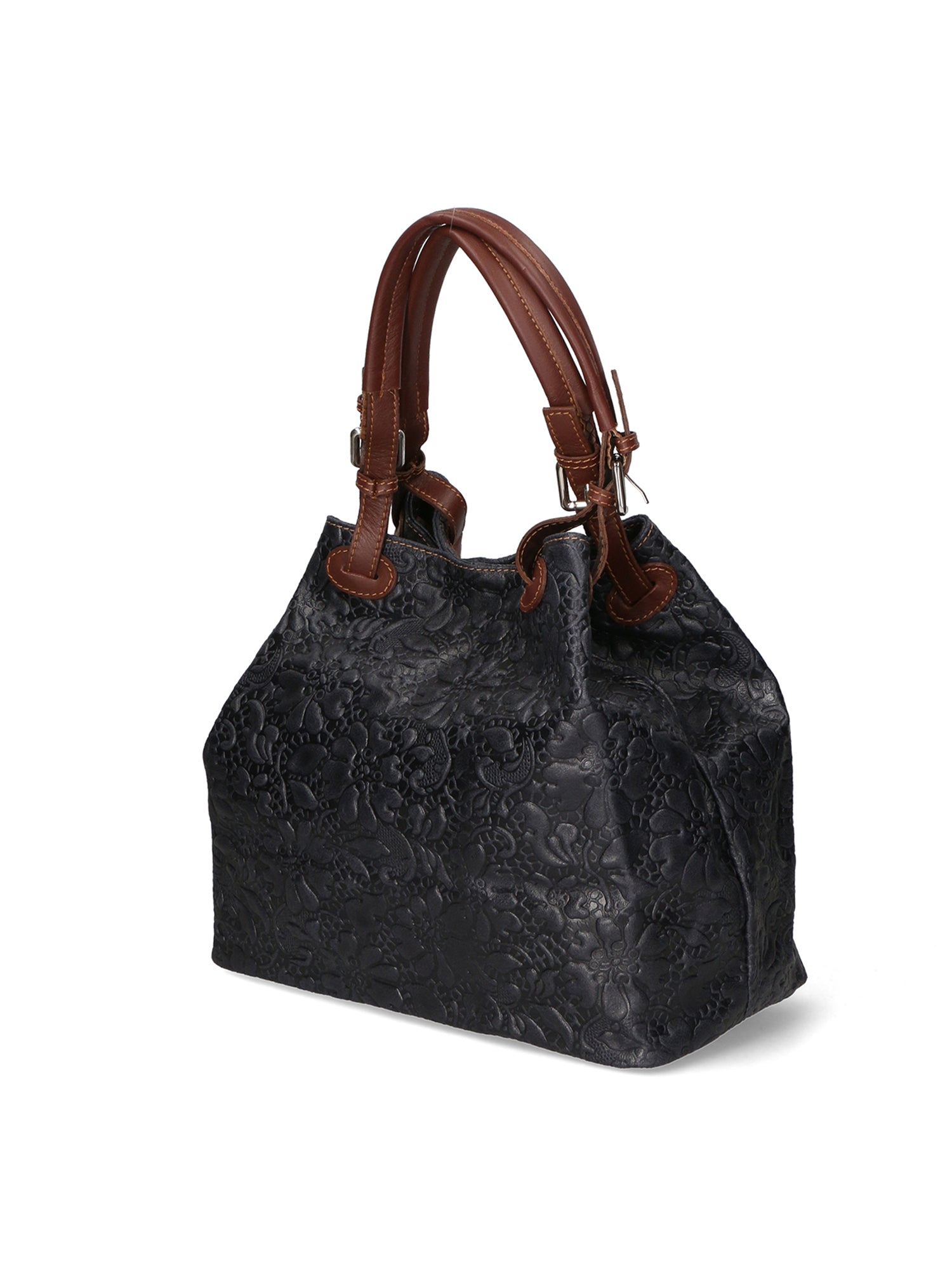 Elenia Borsa a mano da donna Vera pelle 80049-013 BLU NAVY Chiara Ferretti