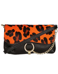 Alda Damen-Clutch aus echtem Leder, hergestellt in Italien, 10 x 18 x 5 cm