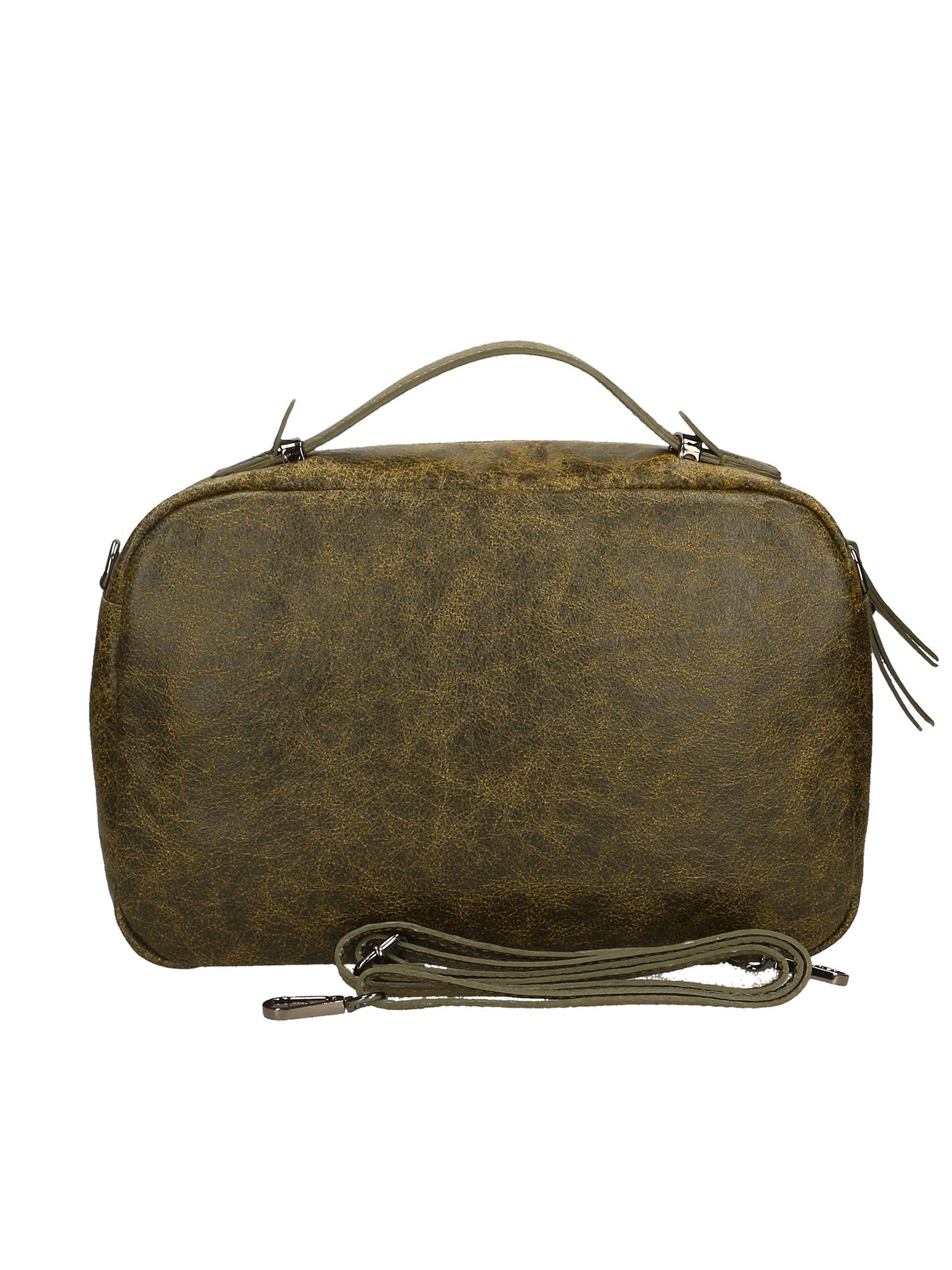 Vera Pelle 6542-VERDE GREEN Borsa a mano unisex Modello Avelon Chiara Ferretti