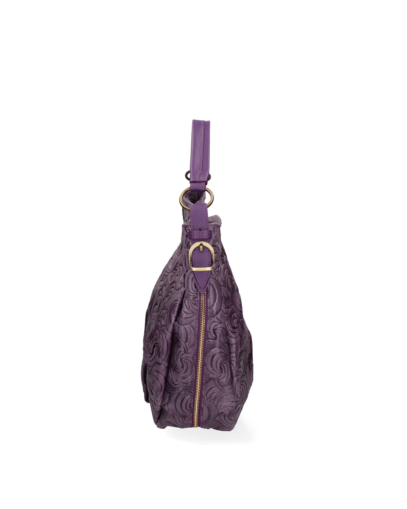 Lumelia Borsa a mano da donna Vera pelle 80013-038 VIOLA SCURO Chiara Ferretti