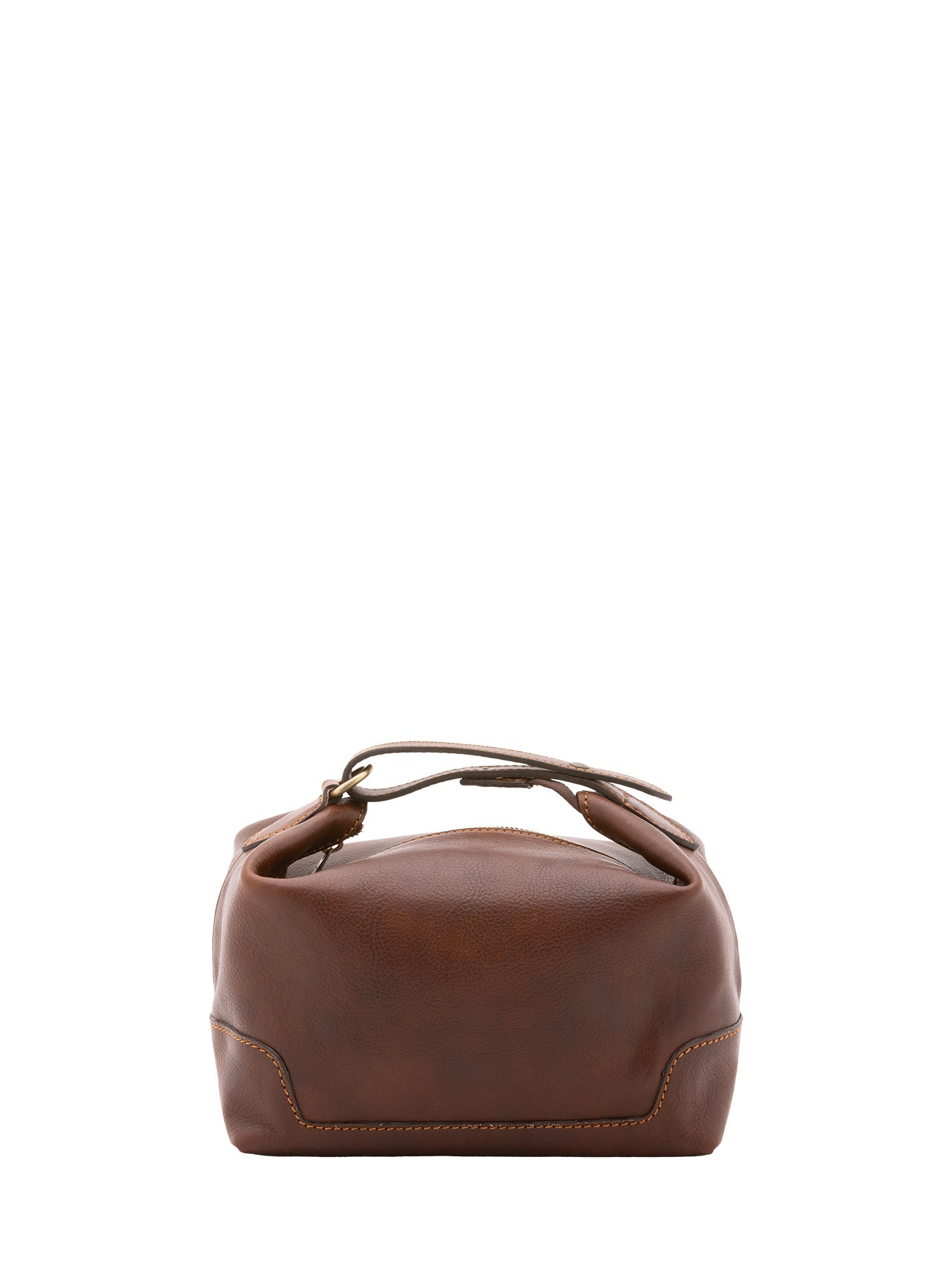 Borsa a mano unisex in vera pelle Made in Italy 4556-TESTA DI MORO Alessia Firenze