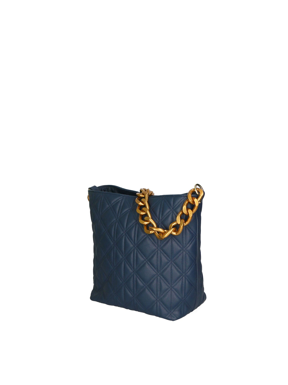 Adra Borsa a spalla da donna Vera pelle 04538-S24 BLU JEANS Chiara Ferretti