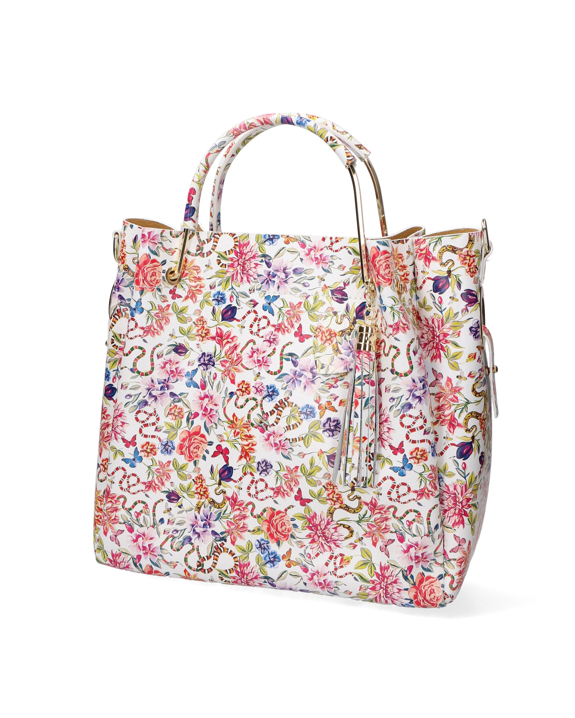 Zeffira Borsa a mano da donna 100% pelle 36003-FIORE-1 Chiara Ferretti