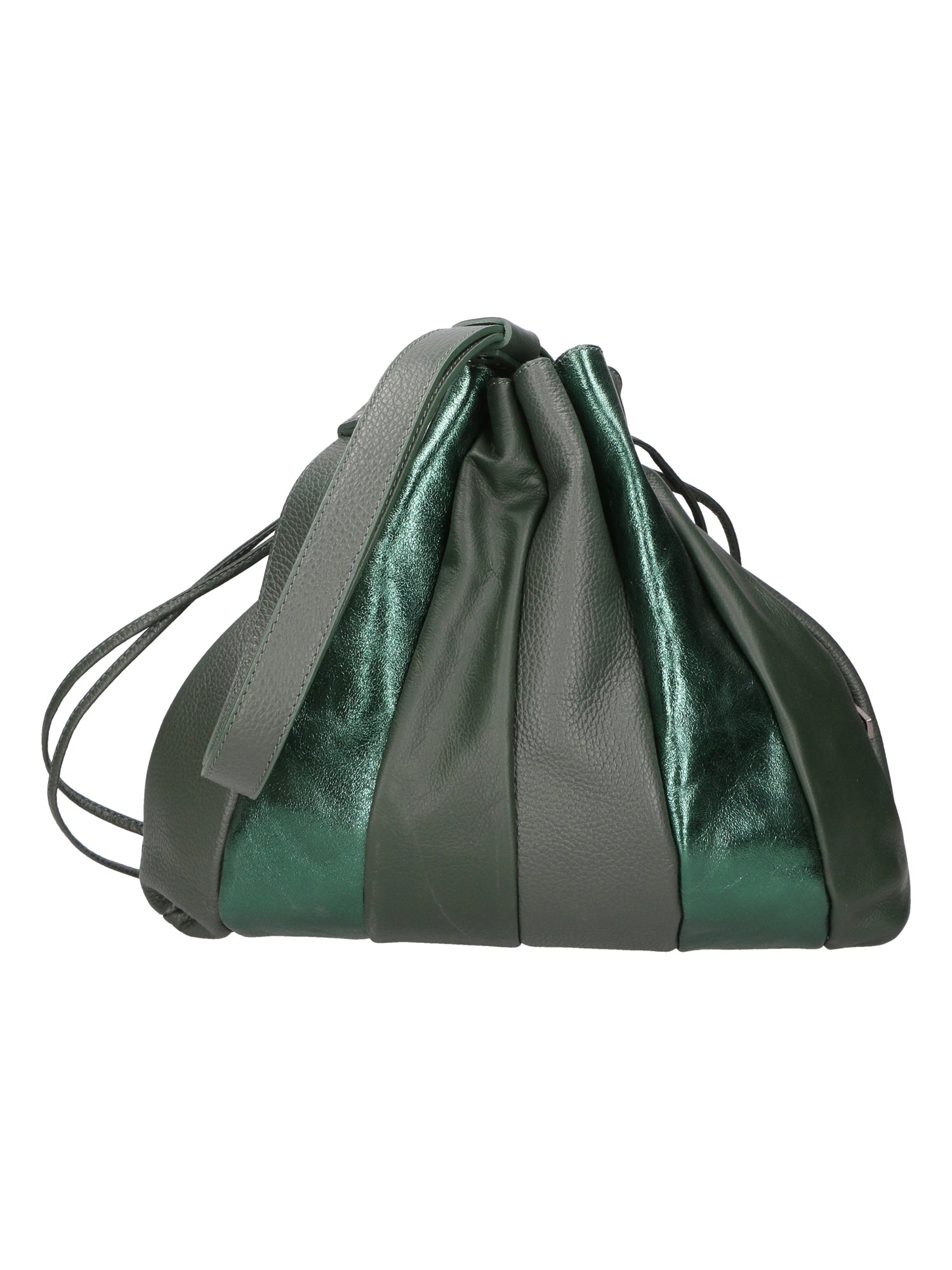 Nunzia Borsa a spalla da donna Vera pelle 576042-VERDE GREEN Chiara Ferretti