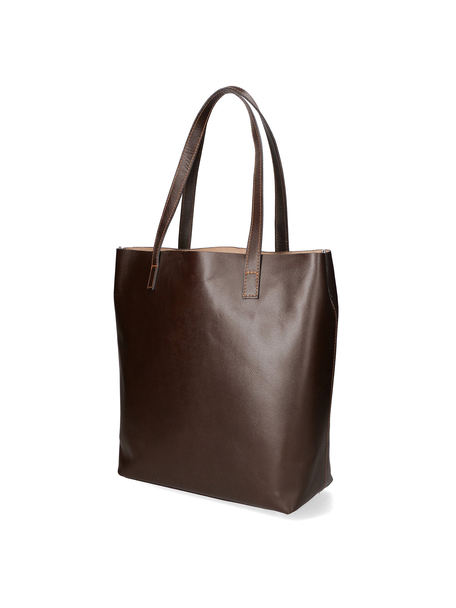 Esmeralda Borsa a mano da donna 100% pelle 9006-MARRONE BROWN Chiara Ferretti