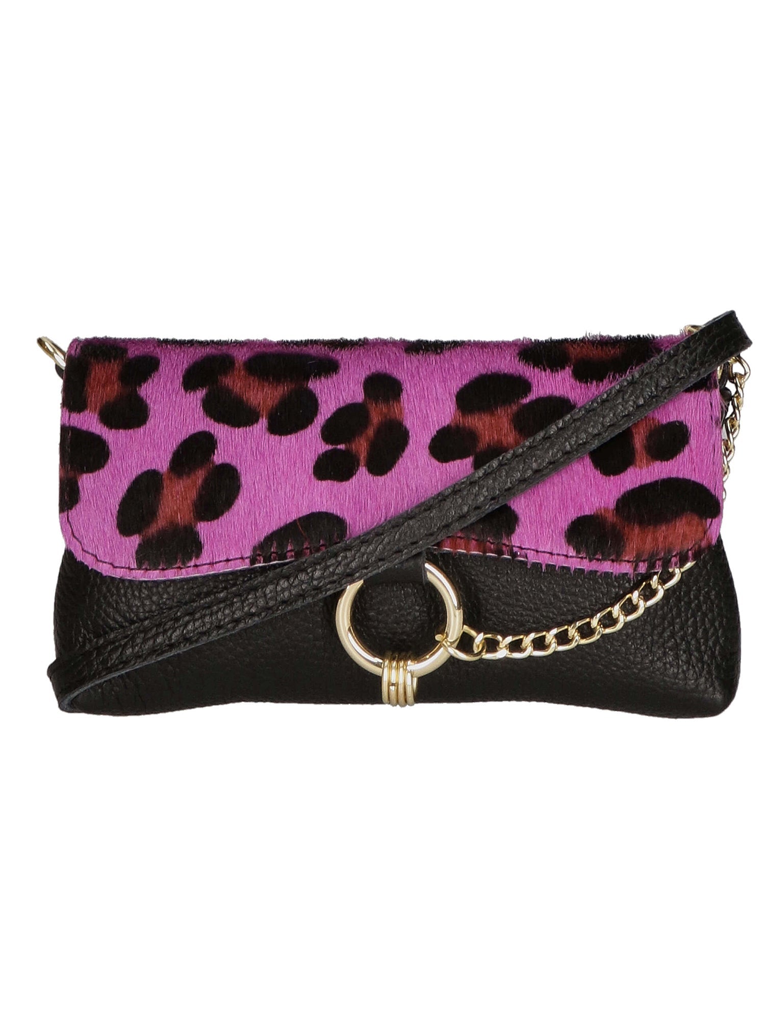 Safira Borsa a mano da donna Vera pelle 04760-LEO G FUXIA Chiara Ferretti