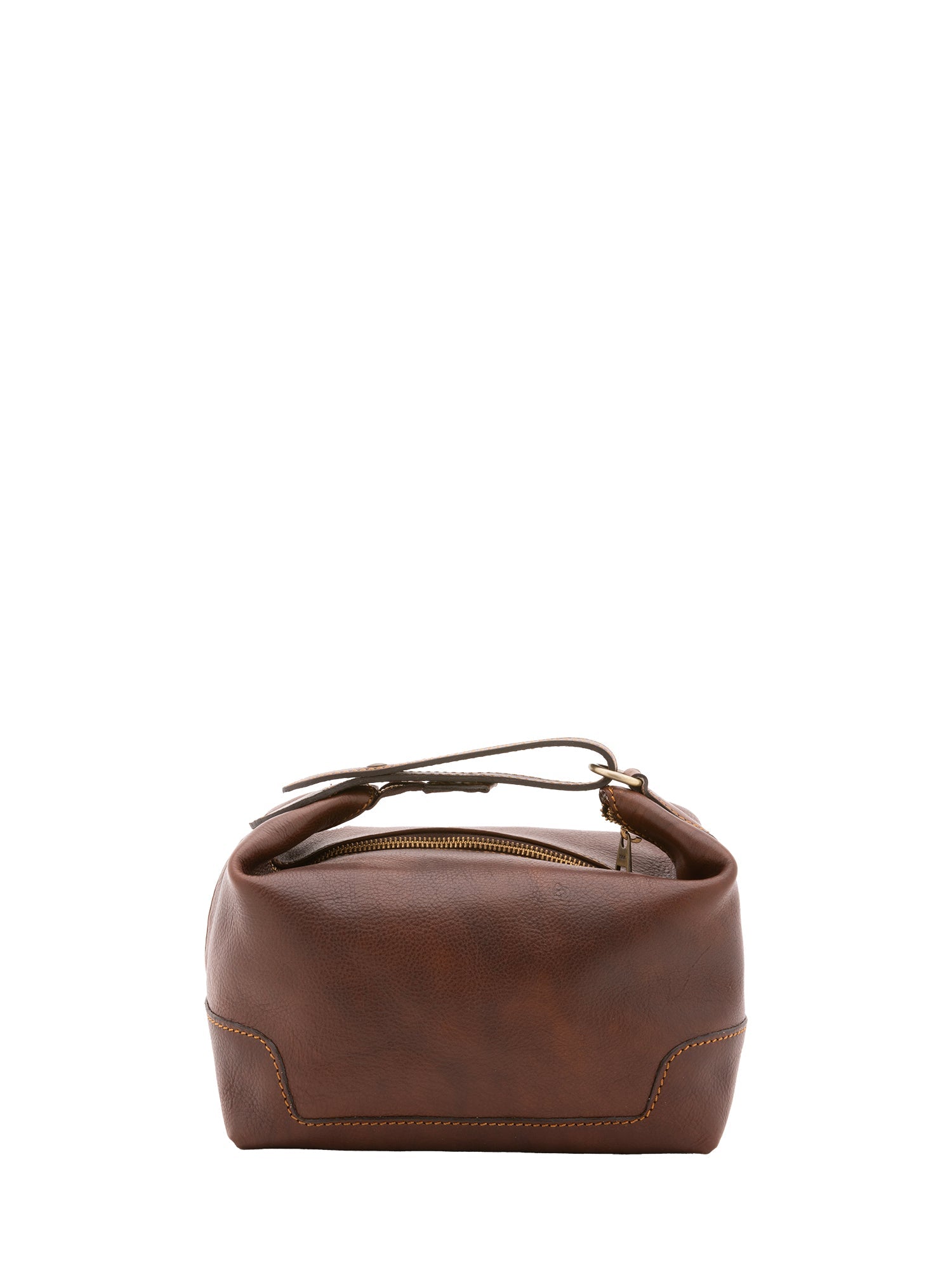 Borsa a mano unisex in vera pelle Made in Italy 4556-TESTA DI MORO Alessia Firenze
