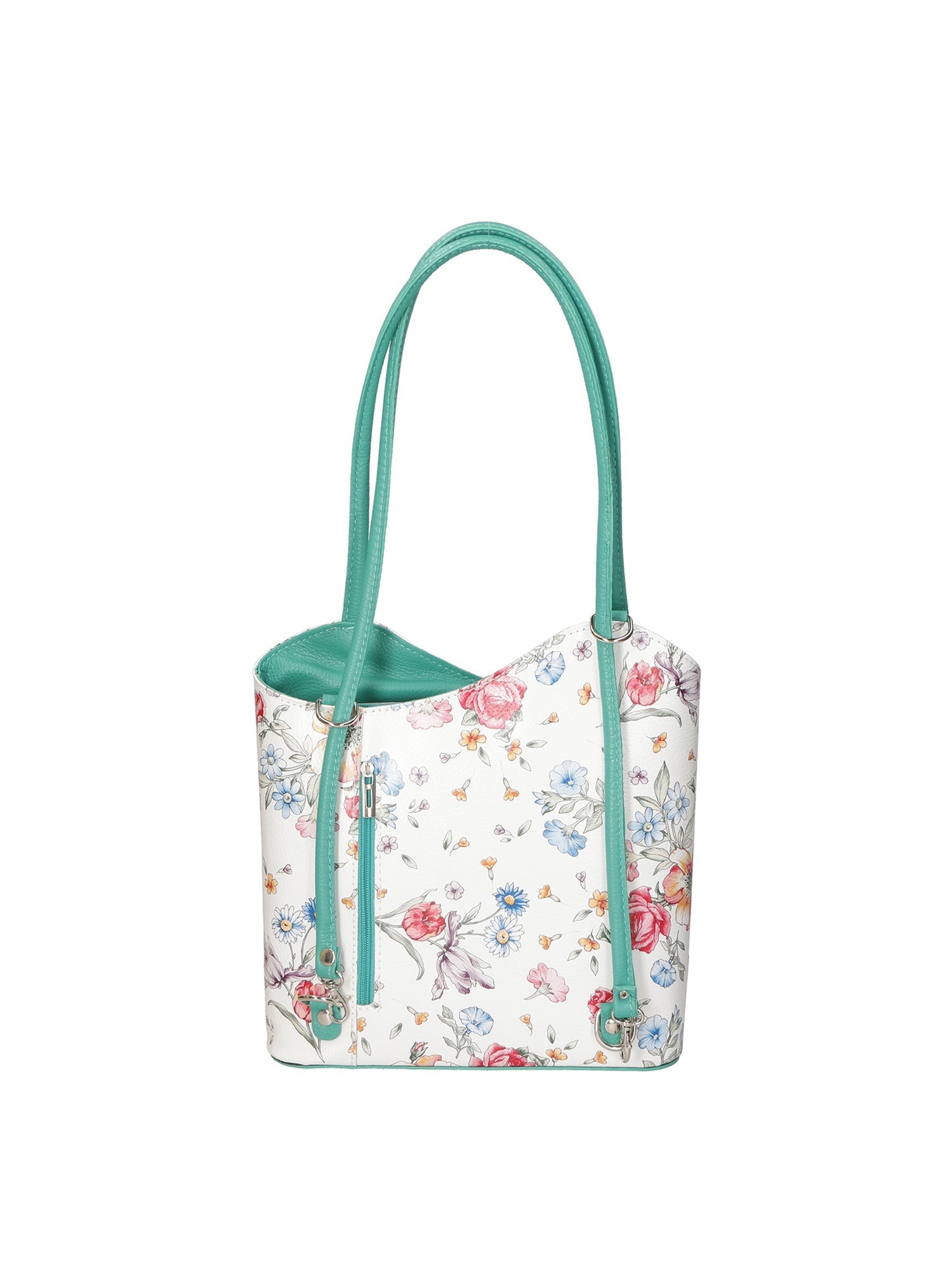 Elsa Borsa a spalla da donna Vera pelle 80056-D80 VERDE ACQUA Chiara Ferretti