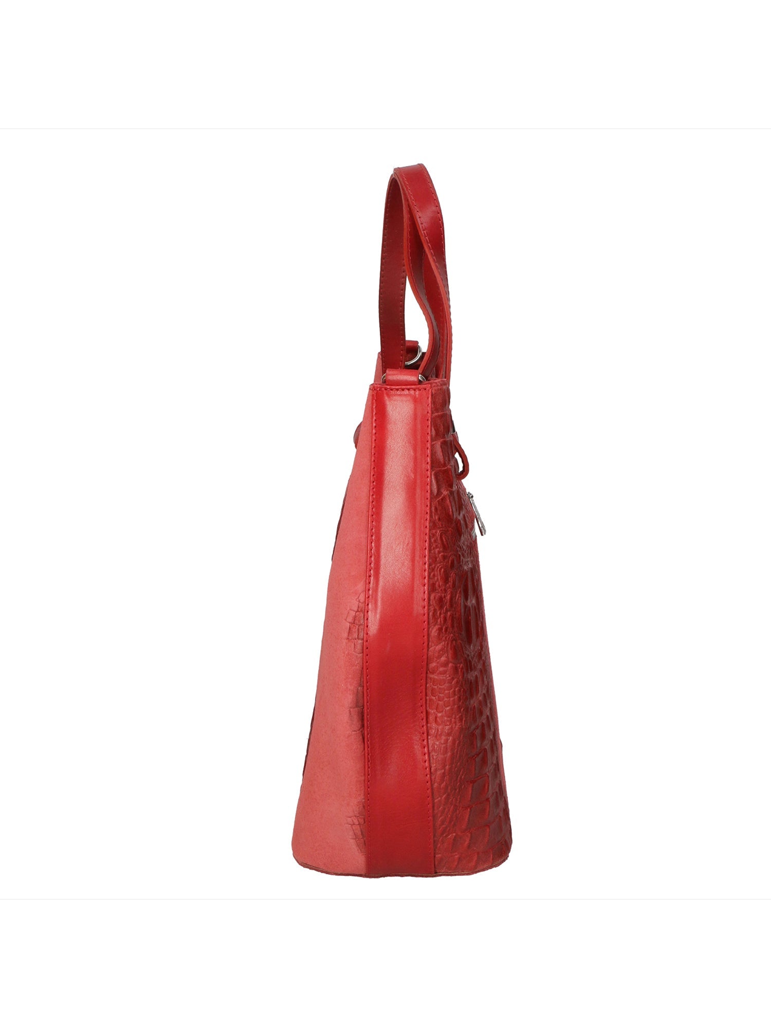 Elda Borsa a mano da donna Vera pelle croco 80046 1-ROSSO Chiara Ferretti