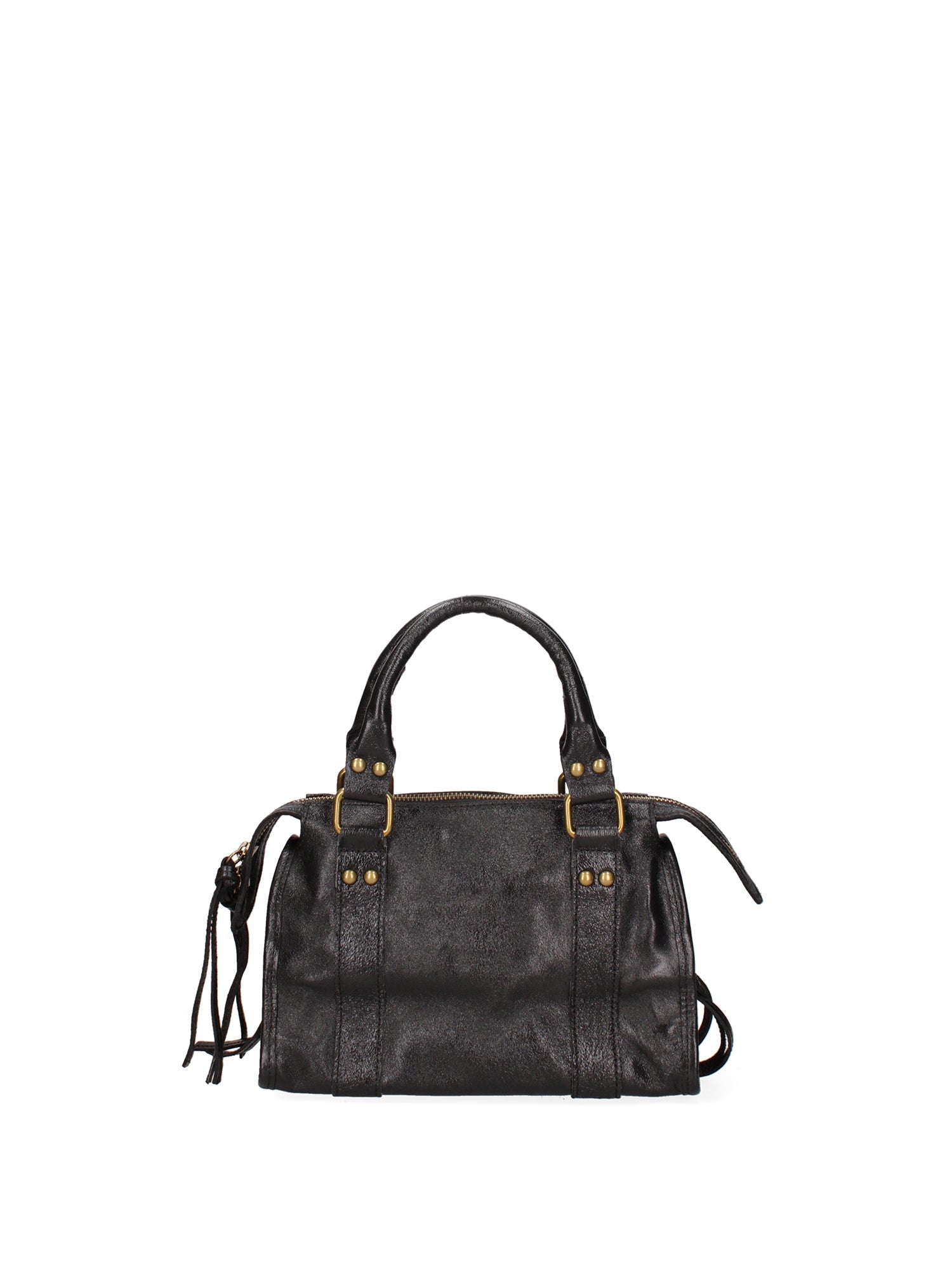 Solara Borsa a spalla da donna Vera pelle 06091 LM-L022 NERO Chiara Ferretti