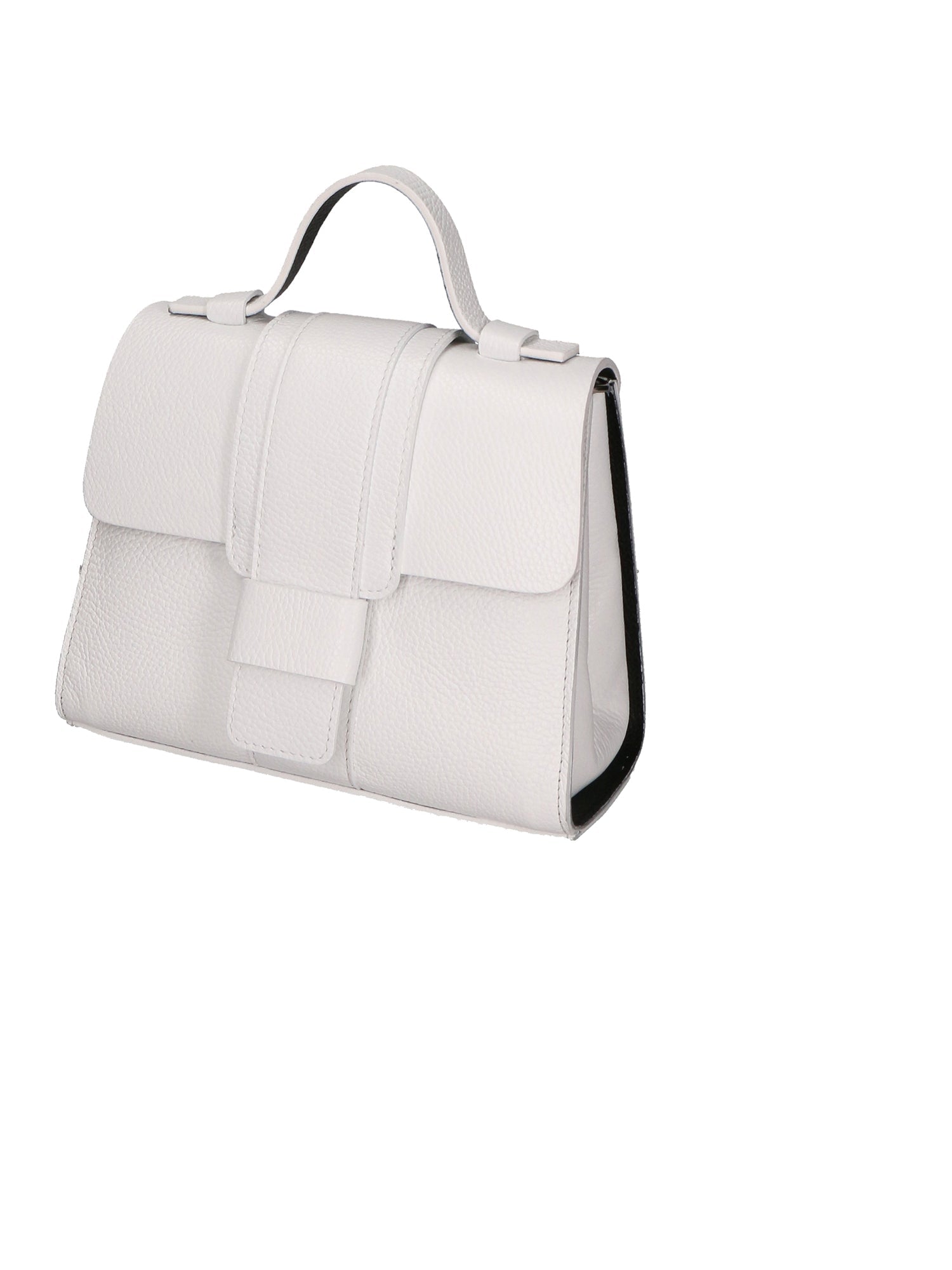 Gina Borsa a mano da donna Vera pelle 05926-D01 BIANCO+D28 NERO Chiara Ferretti