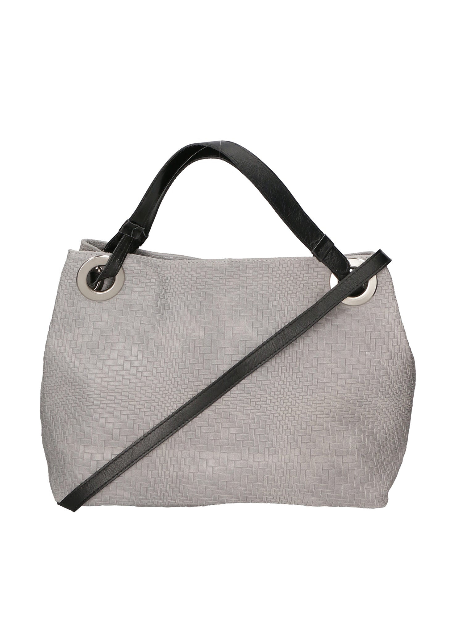 Emilia Damen-Schultertasche aus echtem Leder, hergestellt in Italien, 29 x 36 x 13 cm