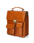 Tancredi Borsa da lavoro unisex in pelle Vera pelle 7013-CUOIO COGNAC Chiara Ferretti